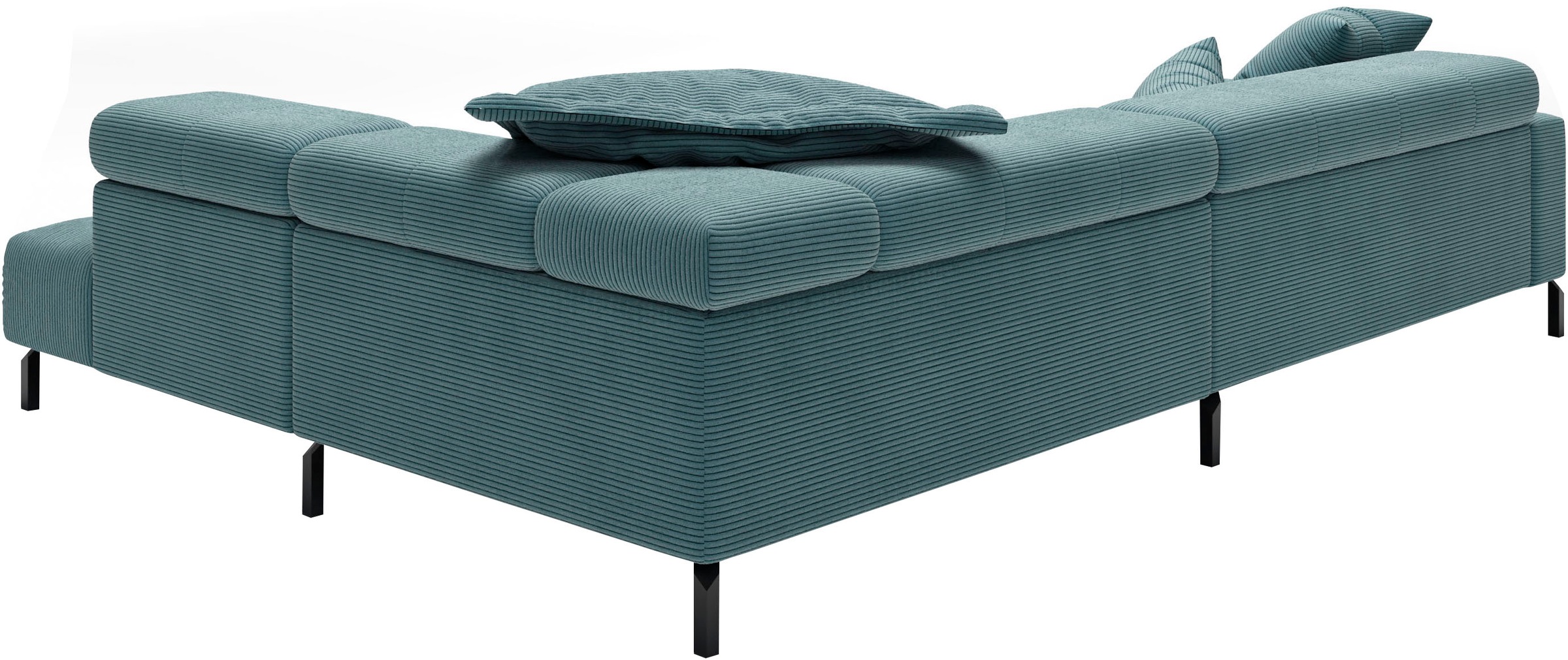 Places of Style Ecksofa »Cleveland, L-Form, incl. Kopfteilverstellung, Breite 311 cm«, wahlweise elektrischer Sitzvorzug