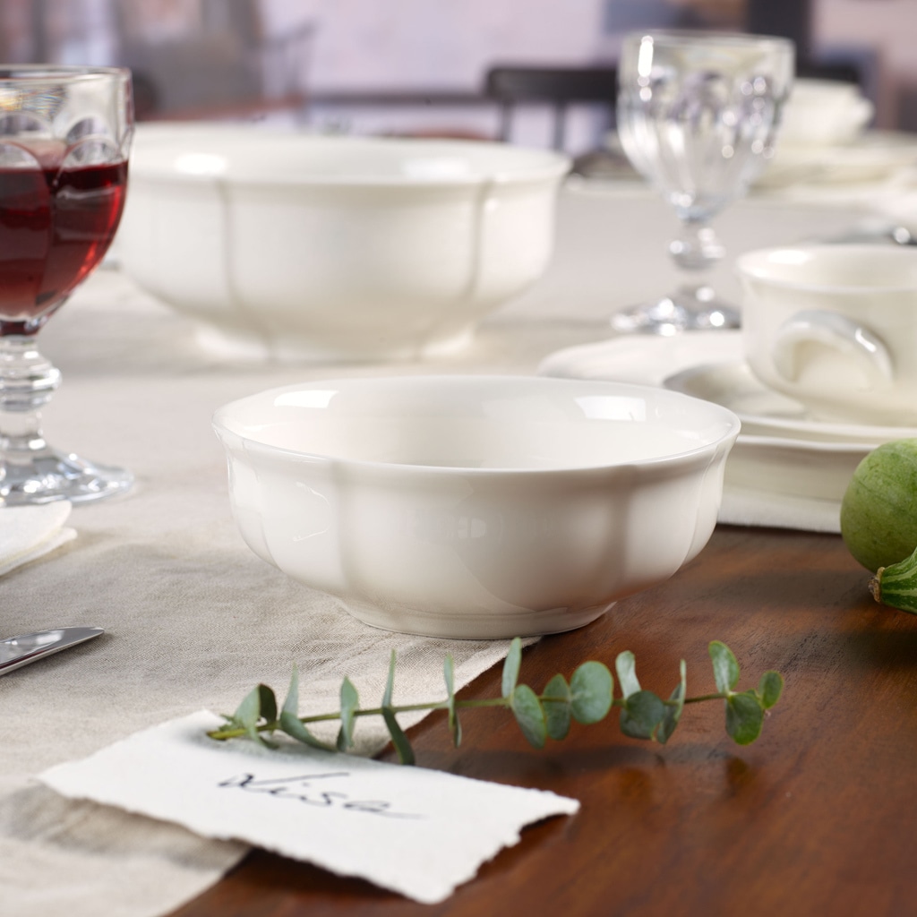 Villeroy & Boch Schale »Dessertschalen Manoir ø 14,8 cm 6er Set weiß« 6 Spülmaschinenfest, Mikrowellensicher