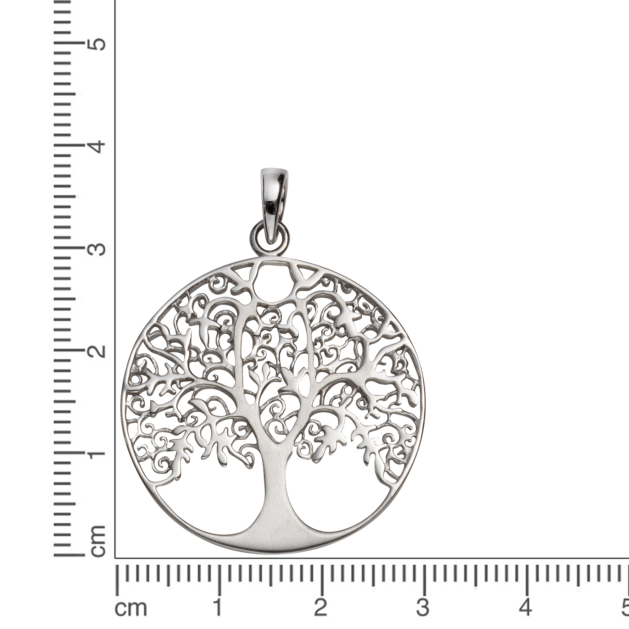 Vivance Kettenanhänger »925 Sterling Silber rhodiniert Lebensbaum«