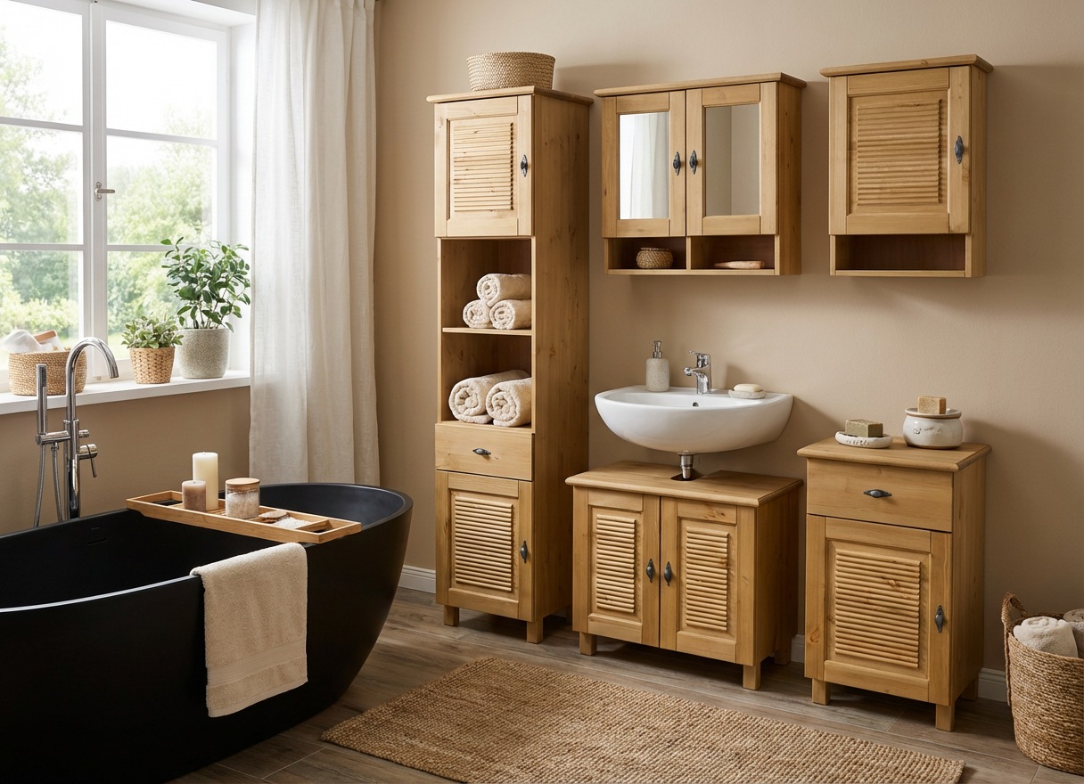 OTTO home Unterschrank "Rauna" aus massiver Kiefer, Breite 44 cm, Rillenopt günstig online kaufen