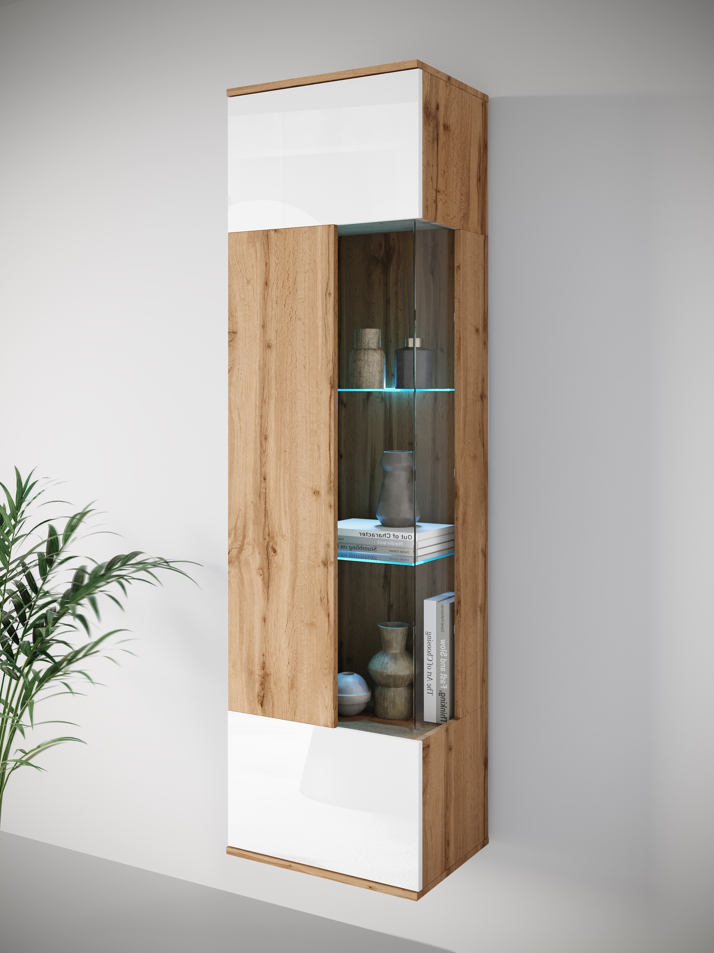 INOSIGN Vitrine "Kenia, stehend und hängend, Türanschlag wechselbar" 1 Stk. günstig online kaufen