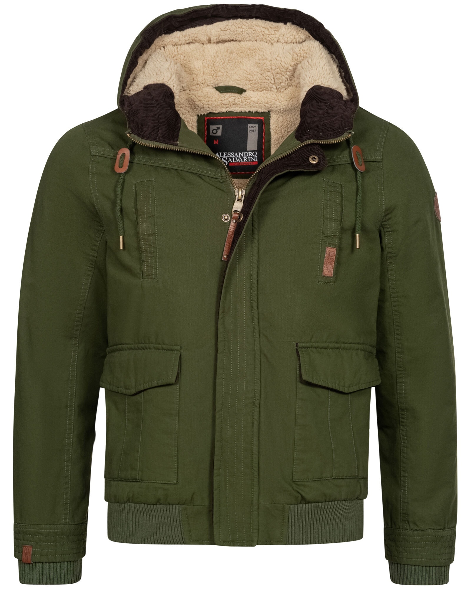 Alessandro Salvarini Winterjacke "ASRigio", mit warmem Teddyfell