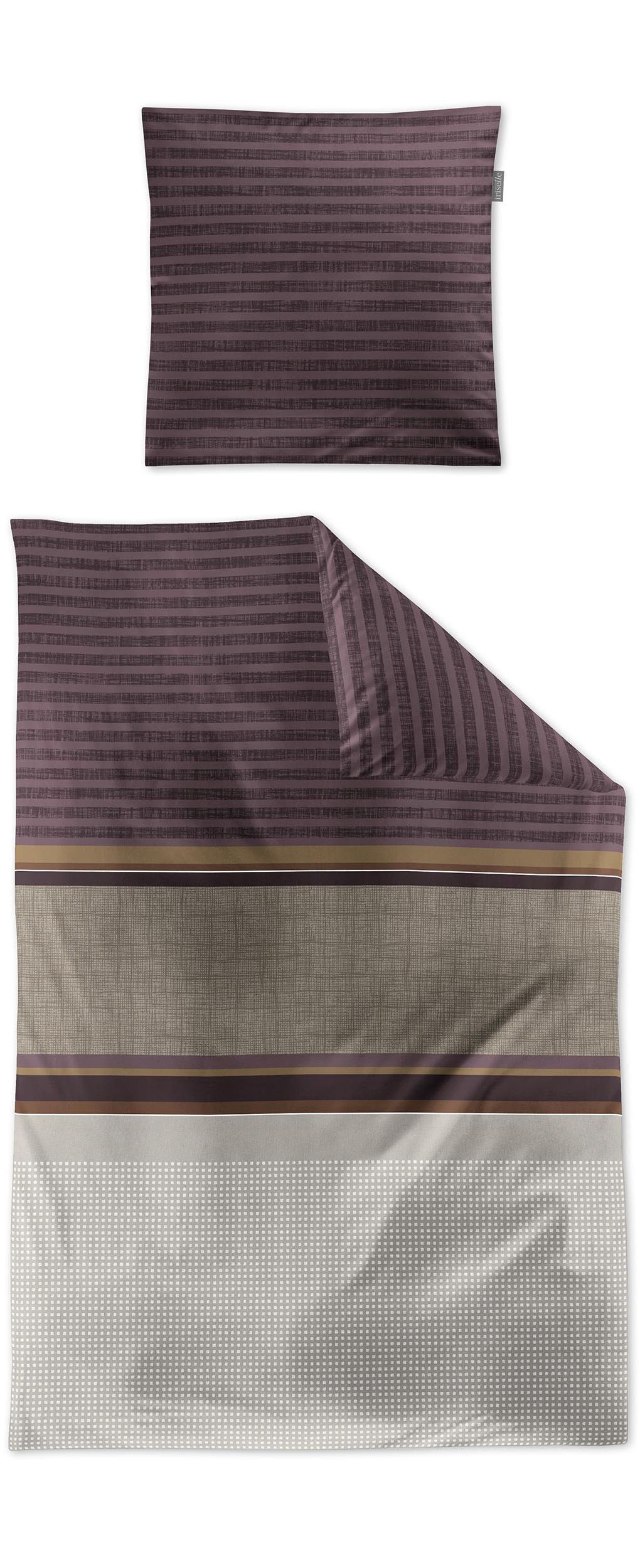 Irisette Bettwäsche "Wave 8563" 2 Stk. tlg. anschmiegsam und atmungsaktiv günstig online kaufen