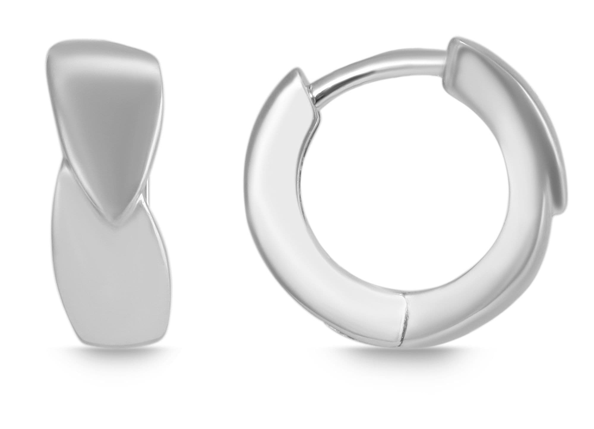 Adelia´s Klappcreolen »Damen Ohrringe – Klappcreole aus 925 Silber« Ideal als Geschenk für besondere Anlässe