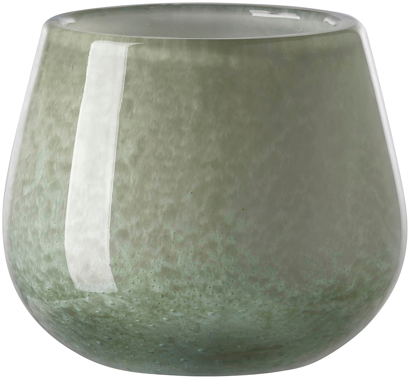Fink "MARLY" Dekovase, Blumenvase, Windlicht, Vase aus Glas