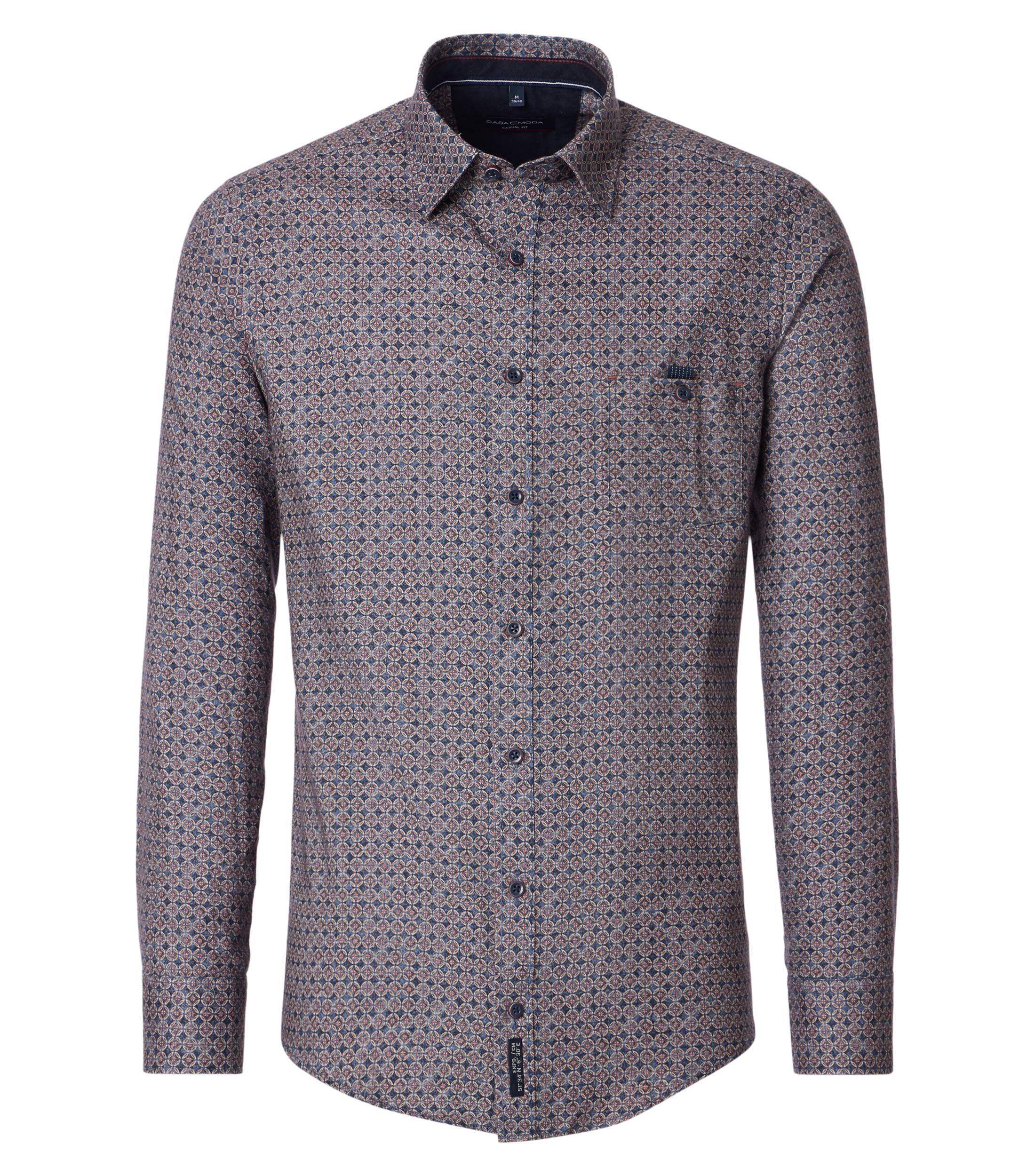 CASAMODA Flanellhemd "CASAMODA Flanellhemd Langarm Print"