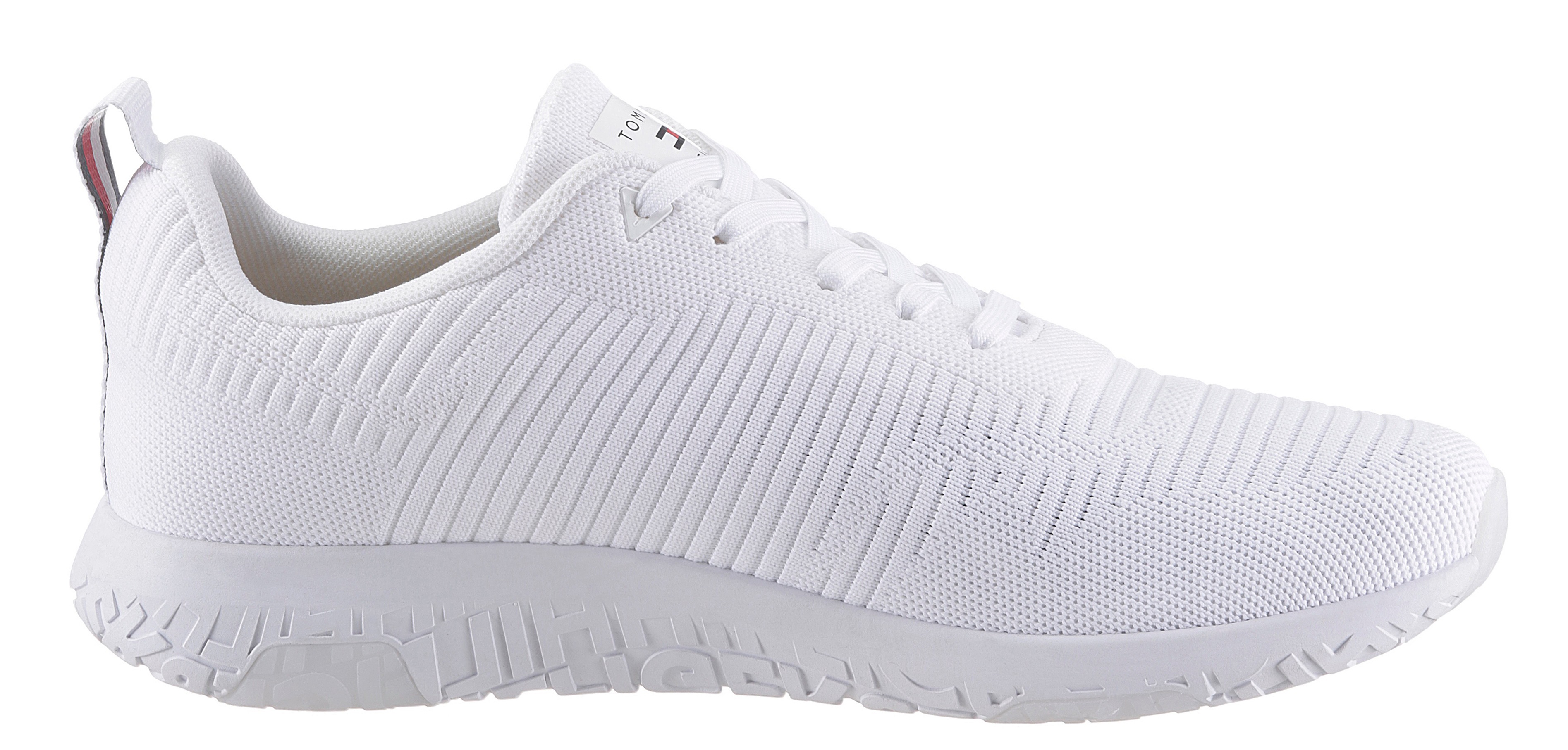 Thumbnail - Tommy Hilfiger Sneaker "CORPORATE KNIT RIB RUNNER", Freizeitschuh, Halbschuh, Schnürschuh mit seitlicher Logoflagge