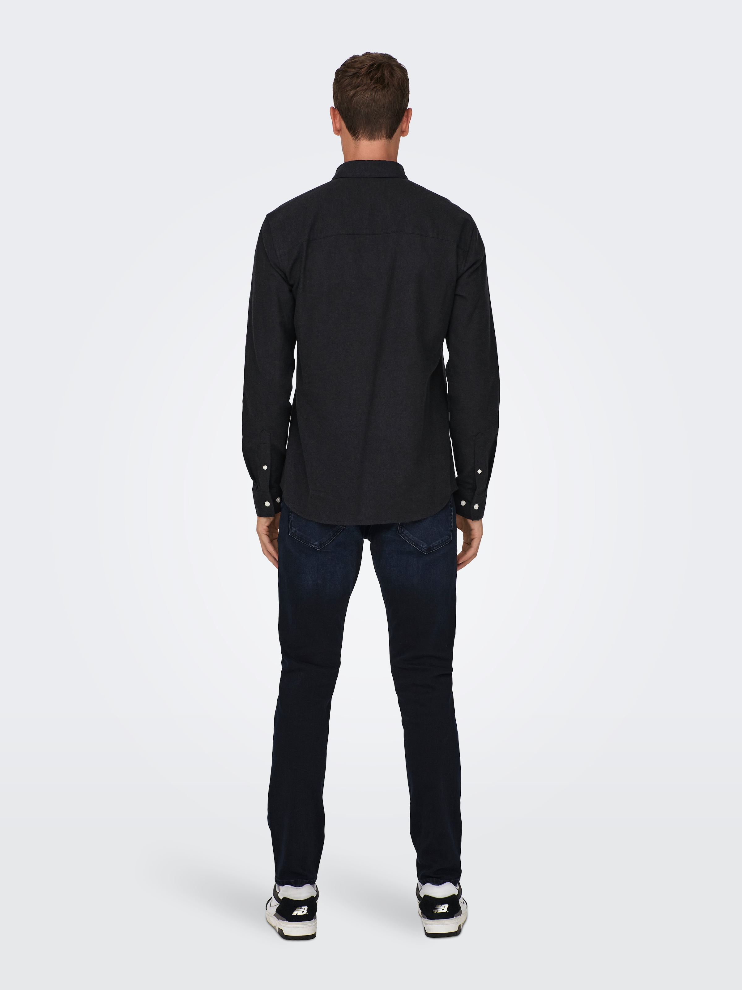 ONLY & SONS Langarmhemd »ONSGUDMUND SLIM 1-PKT SOLID SHIRT NOOS«