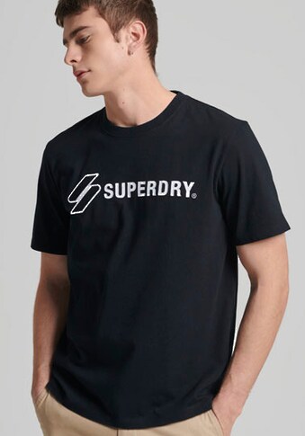 Superdry Rundhalsshirt »CODE SL STACKED APQ T« kaufen