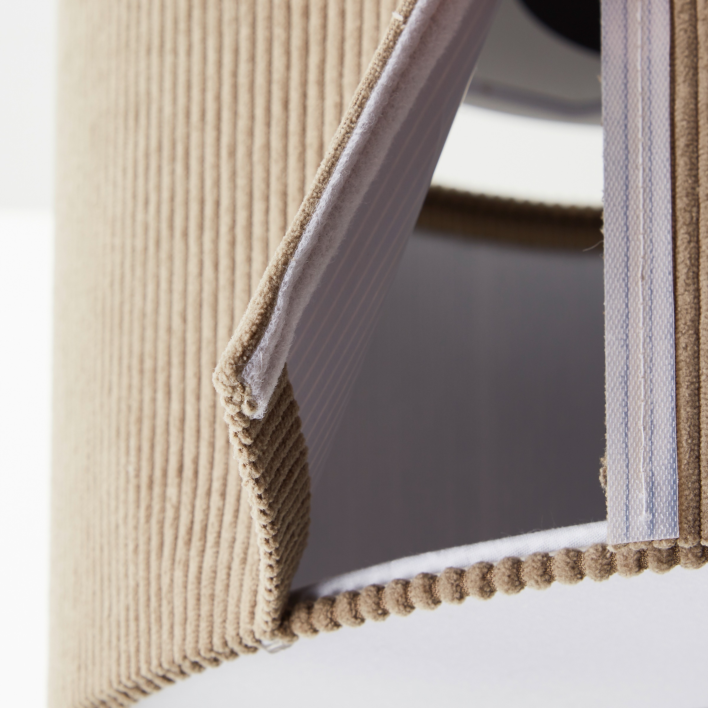 Brilliant Deckenleuchte »Tony«, 1 flammig, Leuchtmittel E27 | ohne Leuchtmittel, mit Cord-Lampenschirm, 24 x 35 cm, E27, Textil, grau