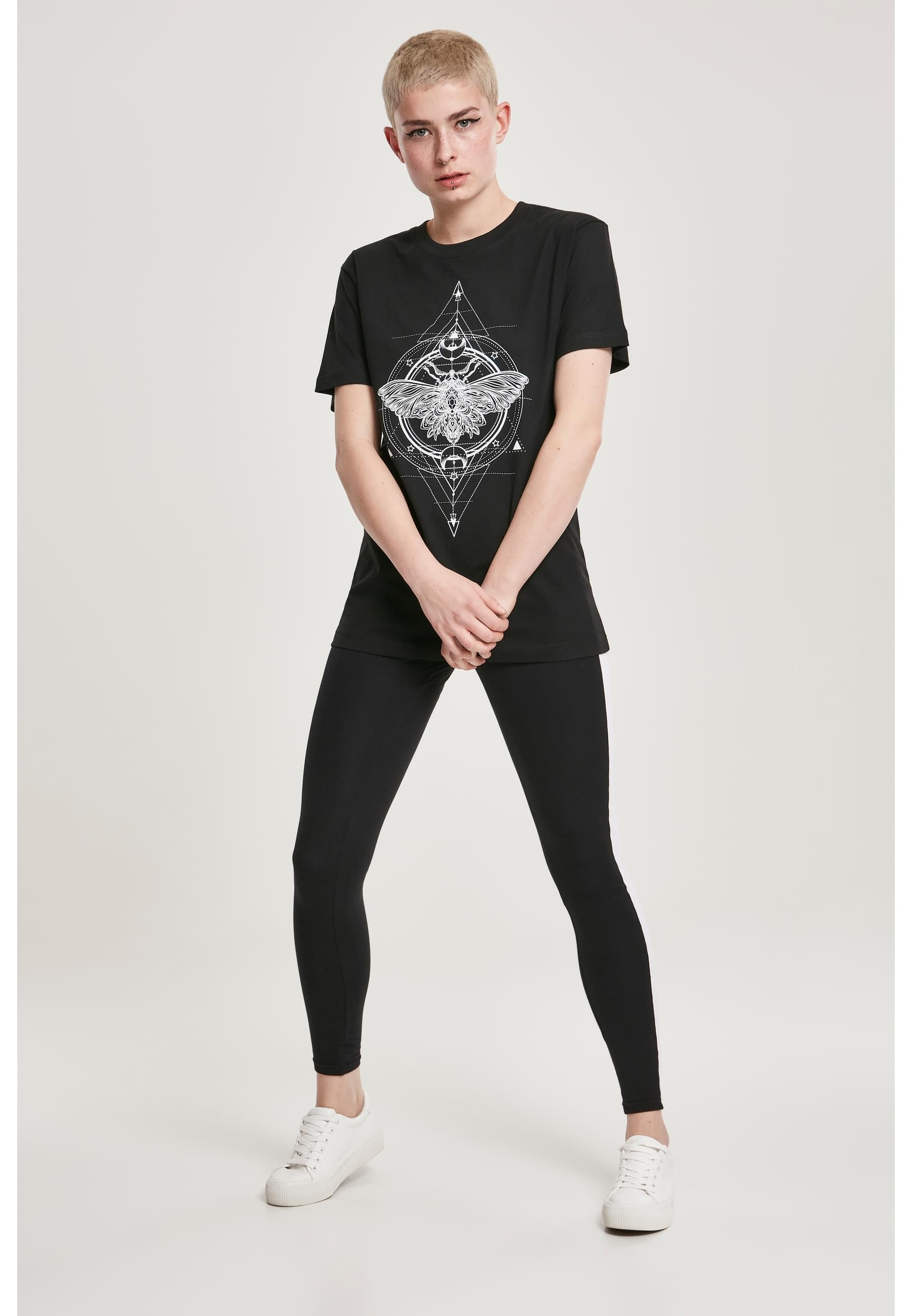 MisterTee Kurzarmshirt »MisterTee Damen Ladies Moth Tee«, (1 tlg.)
