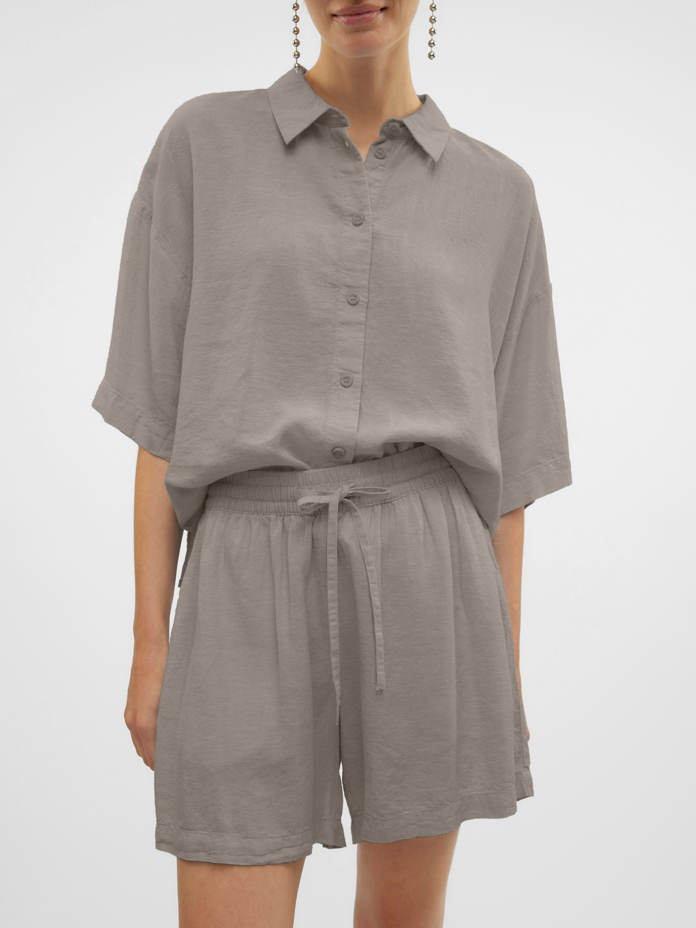 Vero Moda Shorts »VMLINN LINEN SHORTS WVN NOOS«, mit Leinen