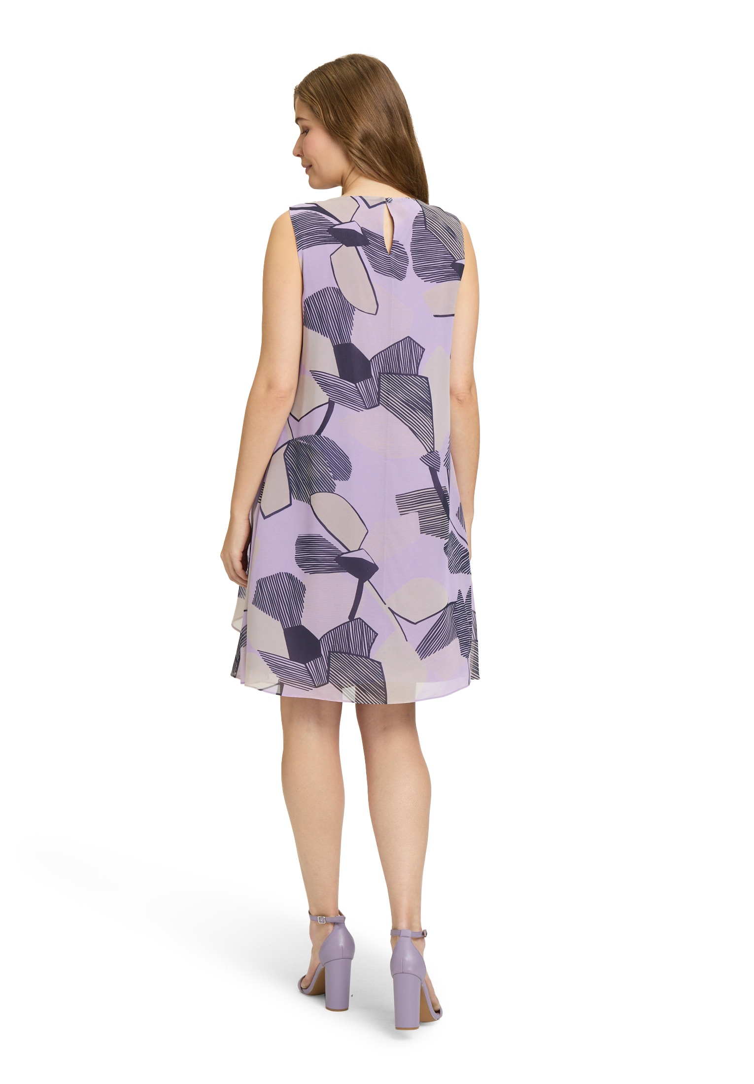 Betty&Co Chiffonkleid »Betty & Co Chiffonkleid im Layer Look«, Druck