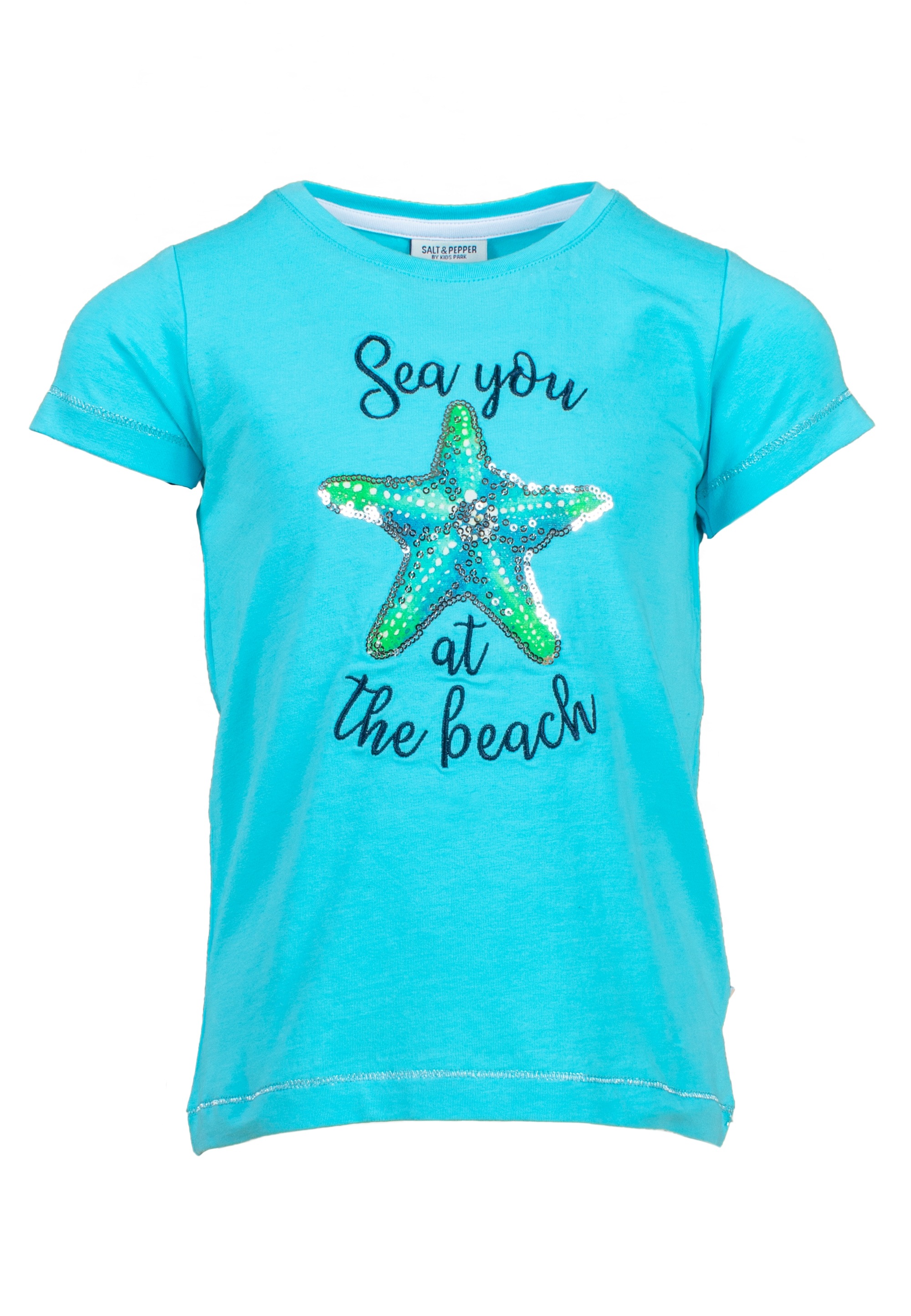 SALT AND PEPPER T-Shirt »Beach« 2 Stk. tlg. mit Glitzerdruck