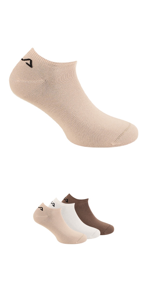 Fila Socken "UNISEX INVISIBLE PLAIN SOCKS" 3 Paar tlg. mit eingestricktem L günstig online kaufen