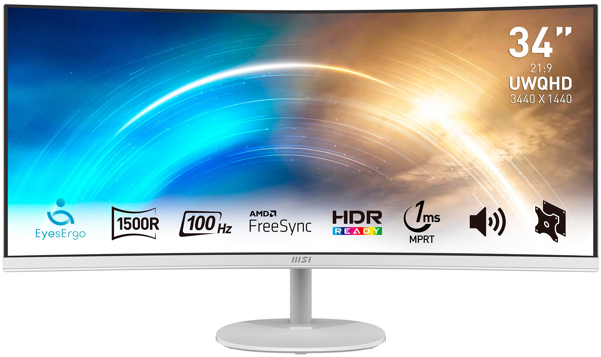 Cougar Gaming-PC-Komplettsystem »MegaDeal FV270 WT 2896 AMD Ryzen 7 9700X 32GB DDR5 1TB SSD RX 9070 XT« 34 ″ AMD Ryzen 7 Radeon RX 9070 XT 32 GB RAM 1.000 GB SSD Windows 11, DDR5 RAM+MSI PRO MP341CQW LED-Monitor Curved 86,4 cm (34")