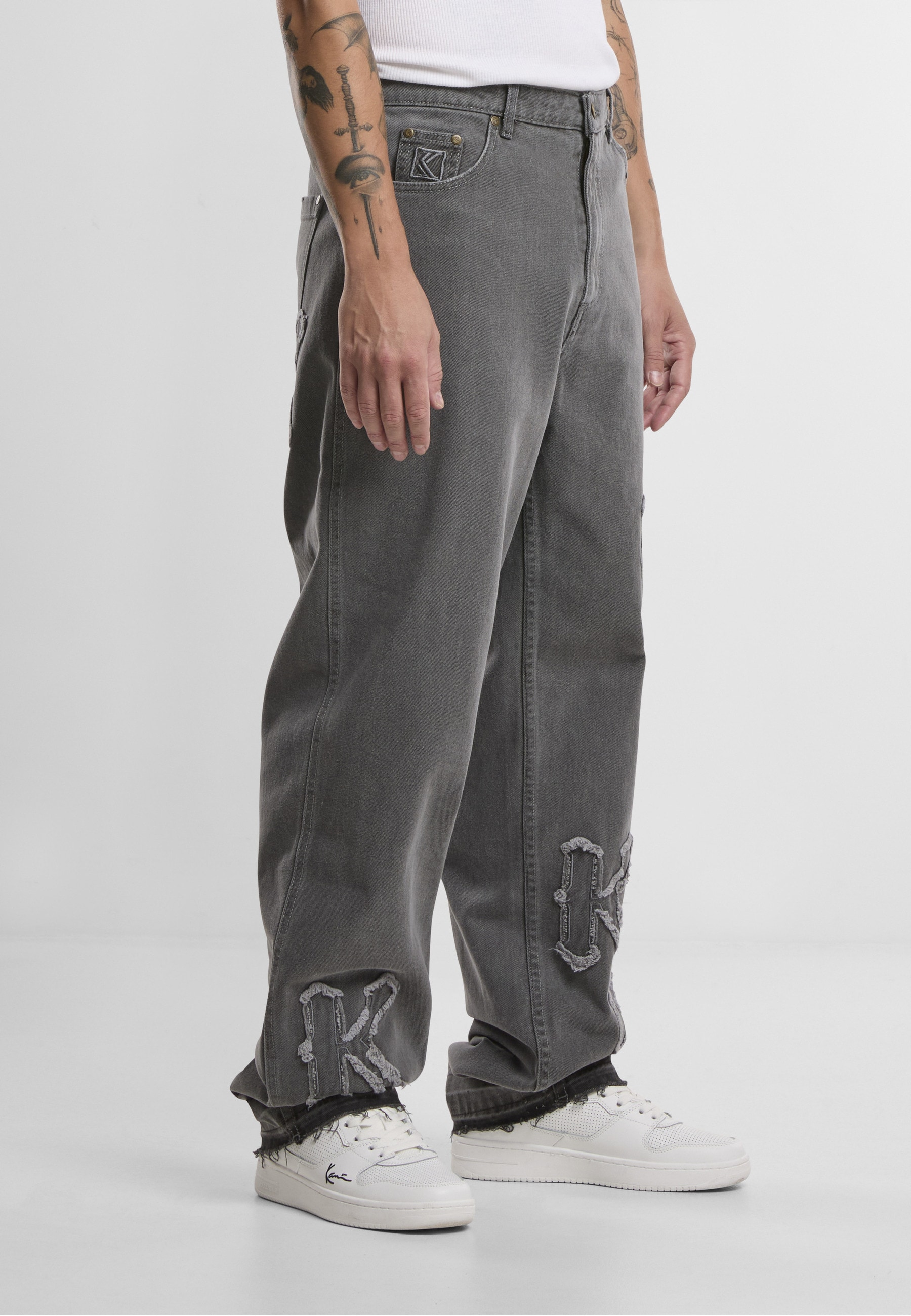 Karl Kani Bequeme Jeans »Karl Kani KK Patch Baggy Five Pocket Denim vintage«