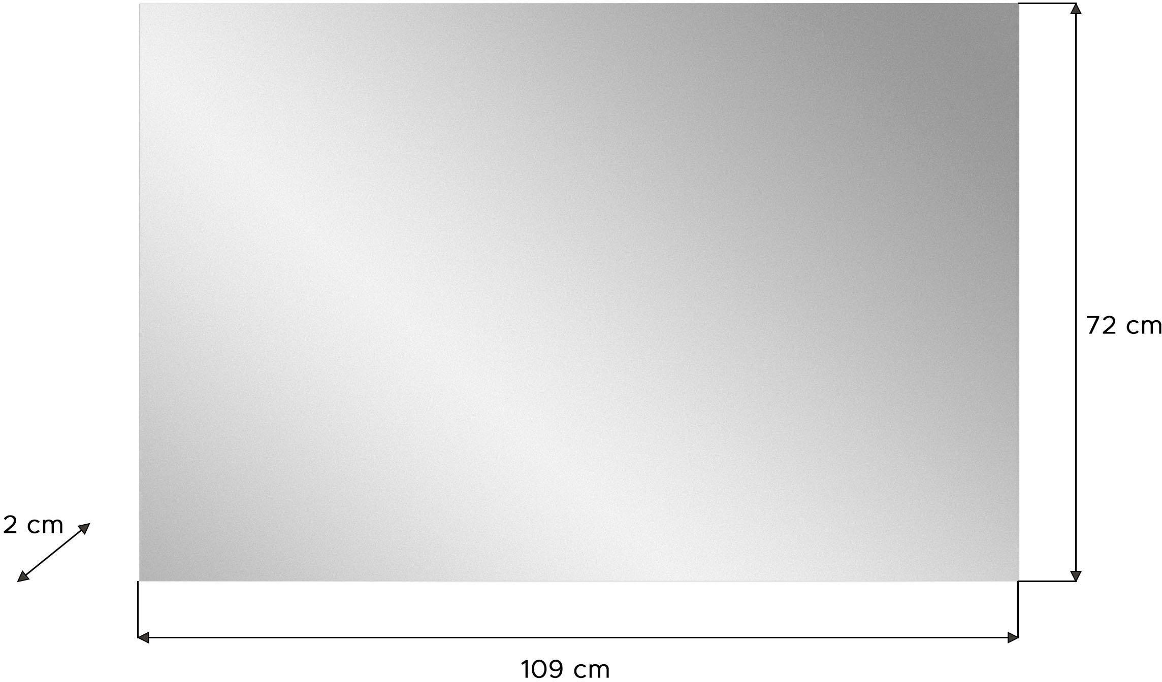 INOSIGN Garderobenspiegel »Valge, Breite 109 cm, inkl. Material zur Wandmontage«, Spiegel, Wandspiegel, Flurspiegel, Dielenspiegel, Spiegelpaneel