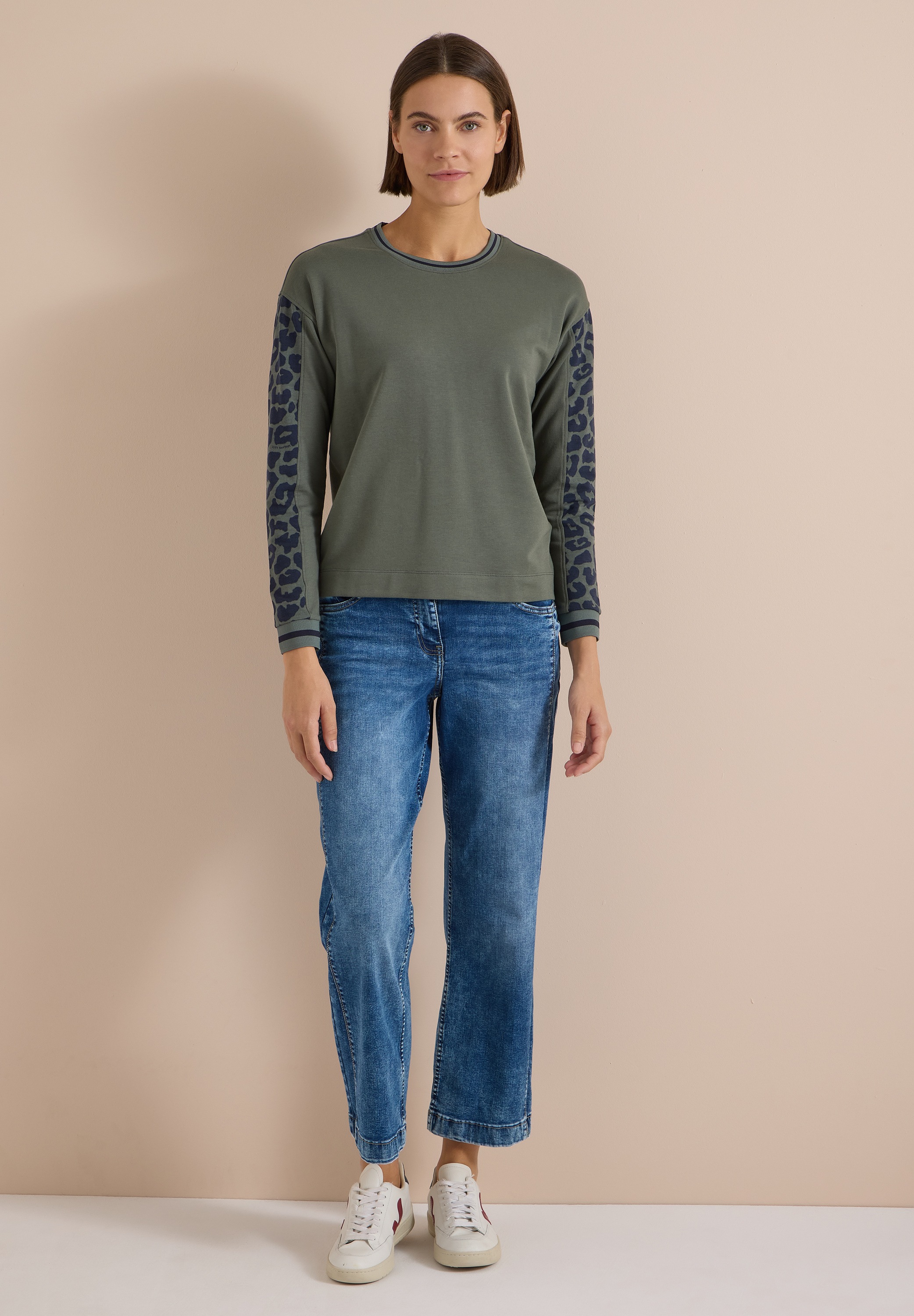 Cecil Langarmshirt mit Rundhalsausschnitt