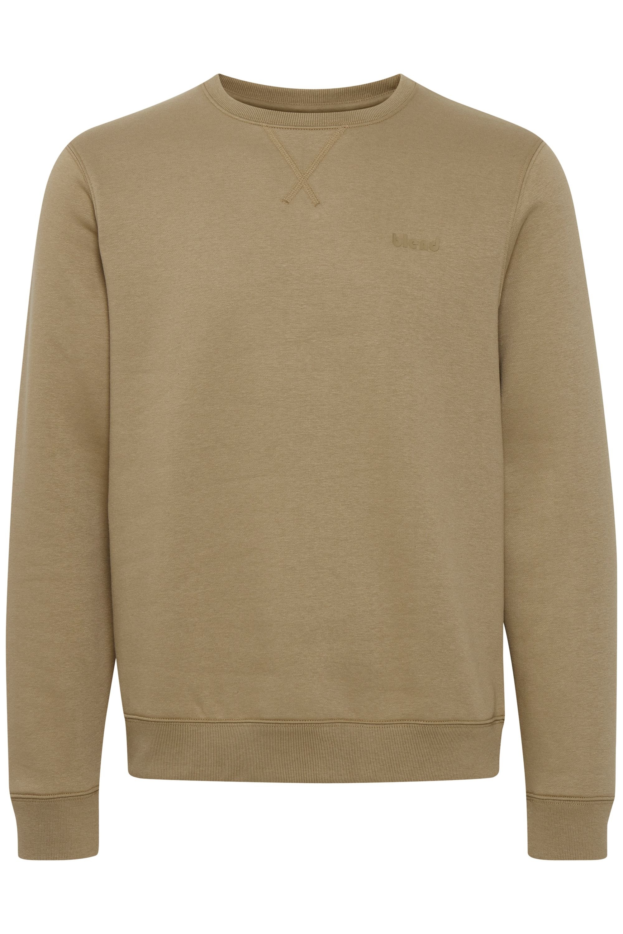 Blend Rundhalspullover "BHDownton" Klassisches Sweatshirt mit Rundhalsaussc günstig online kaufen