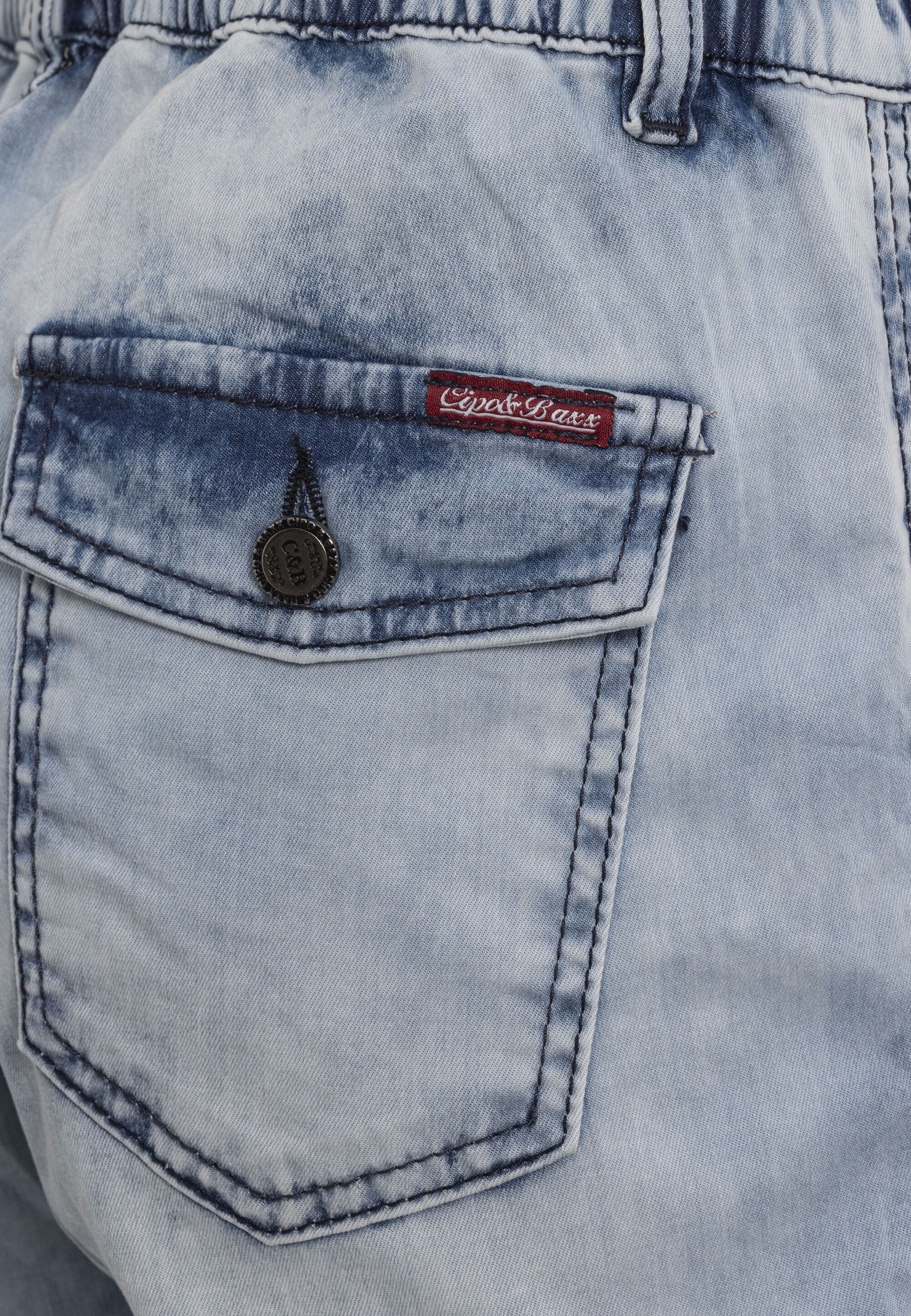 Cipo & Baxx Relax-fit-Jeans »WD544« Baggy leichte Sommerjeans