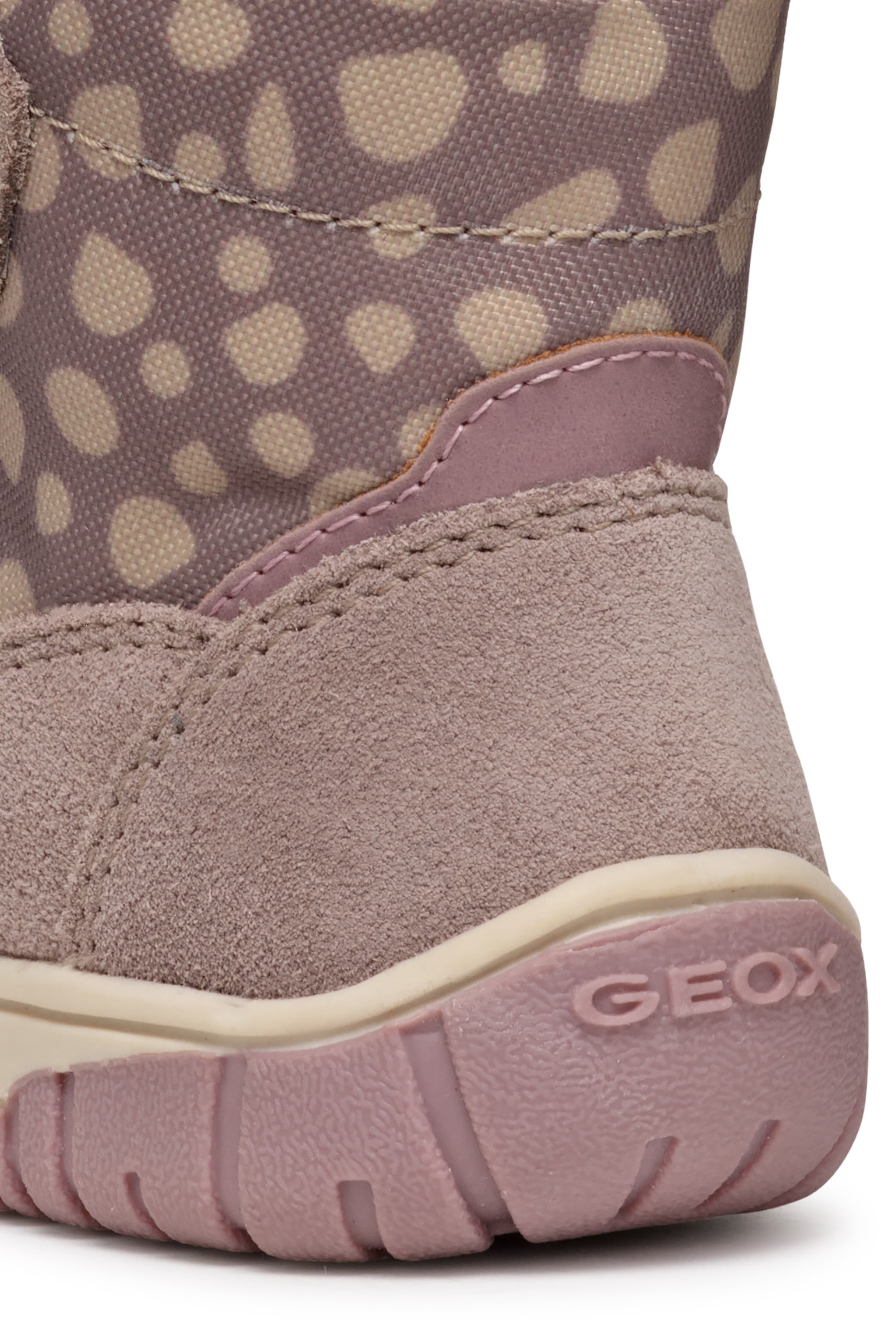 Geox Winterboots »B OMAR GIRL WPF«, Klettstiefel, Babystiefel Winterstiefel mit schönem Muster