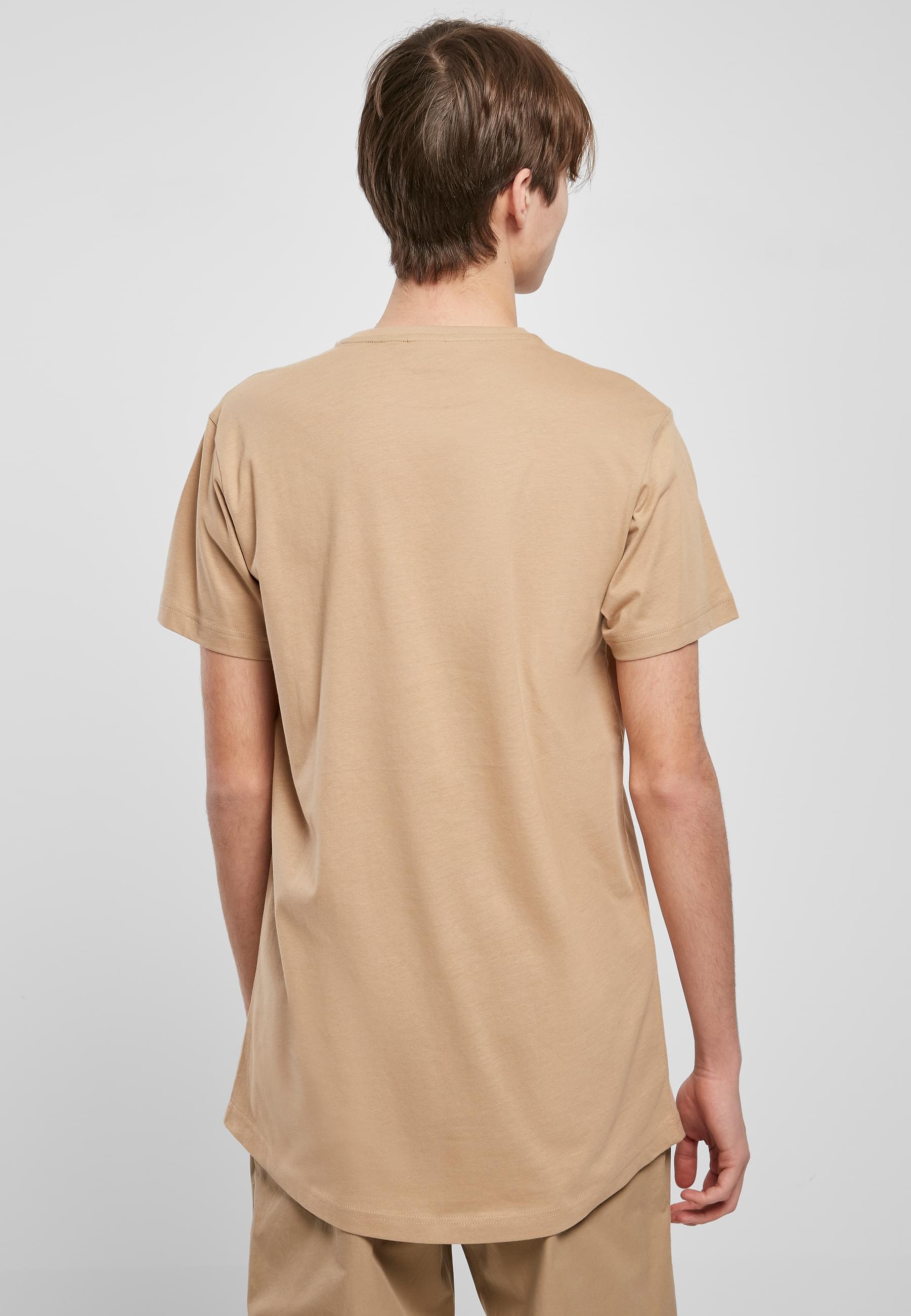 URBAN CLASSICS Kurzarmshirt »Urban Classics Herren Shaped Long Tee«, (1 tlg.)