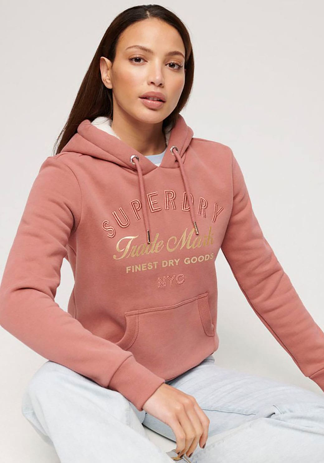 Superdry Kapuzensweatshirt "Luxe Metallic Logo Hoodie" günstig online kaufen