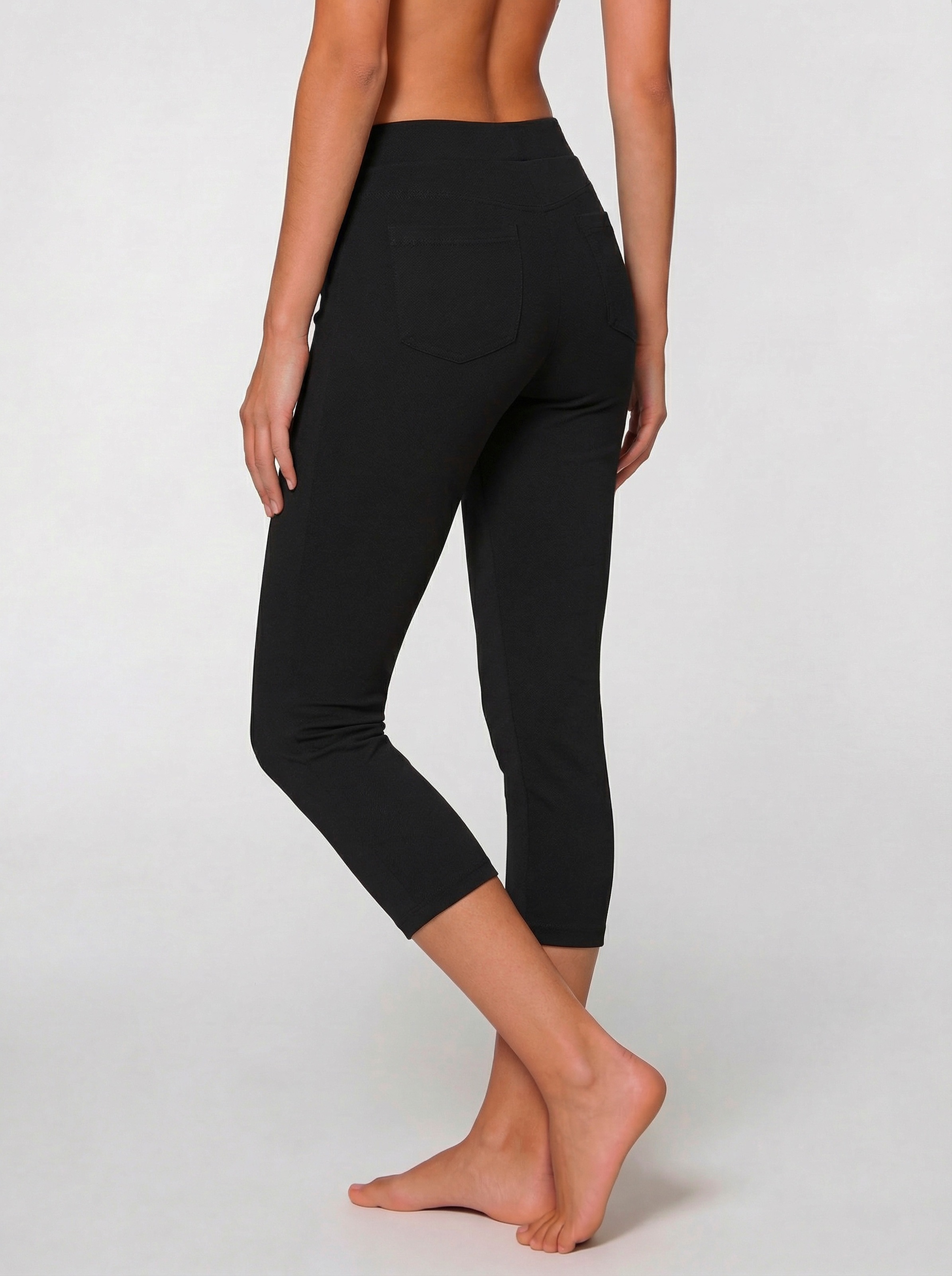 LASCANA Caprileggings »Schlupfhose«  mit Biese an den Beinen