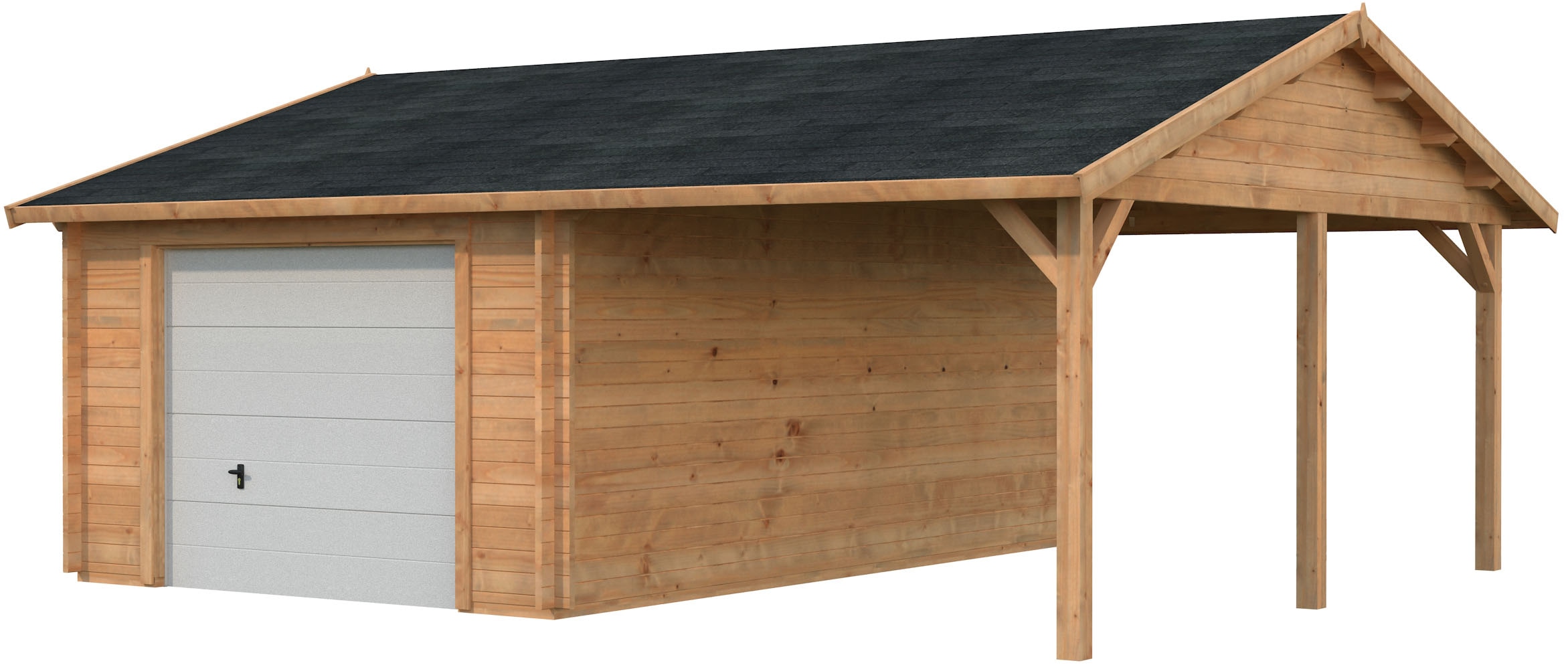 Palmako Garage "Roger, mit Sektionaltor" BxTxH: 703x619x316 cm
