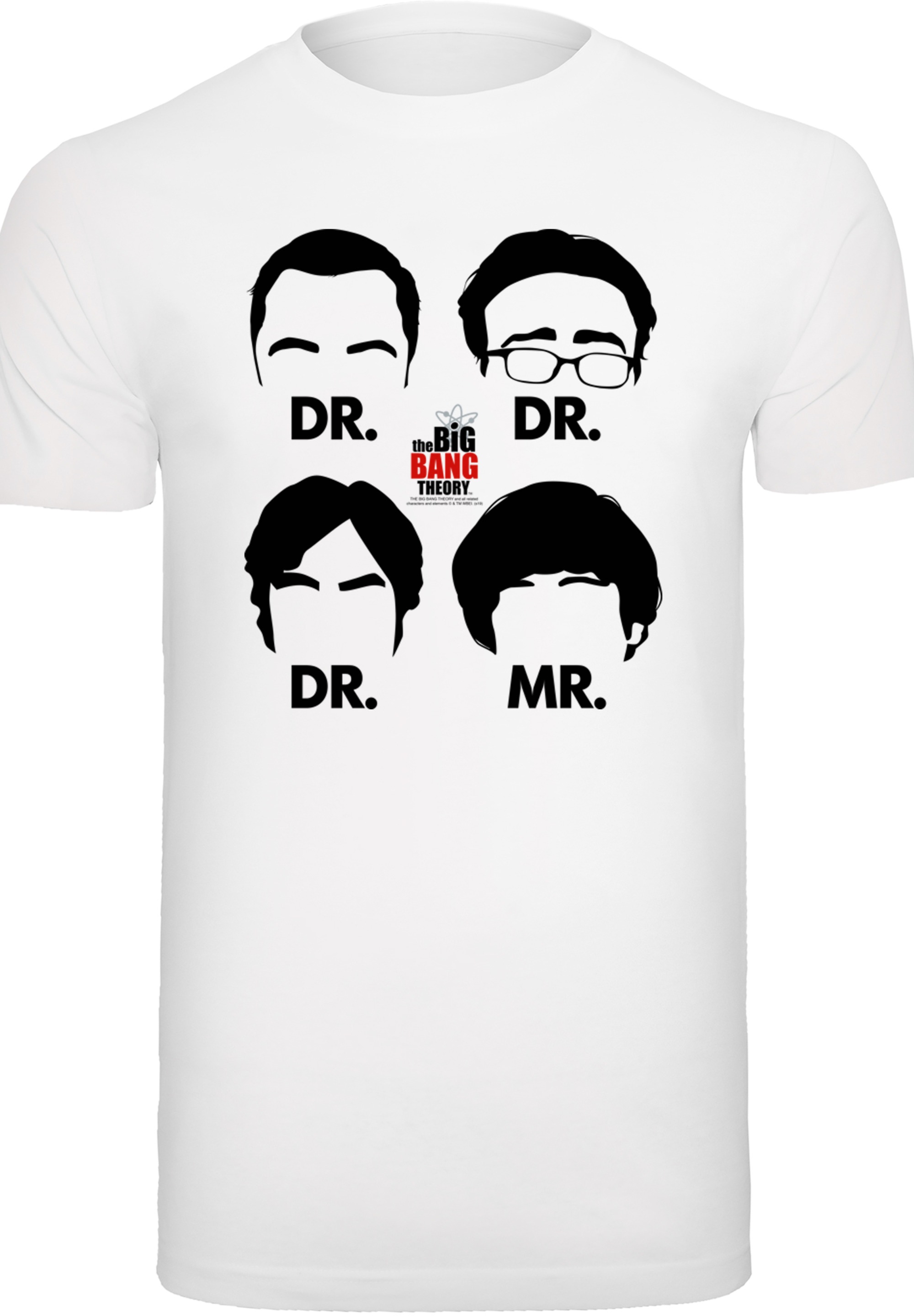 F4NT4STIC T-Shirt »Big Bang Theory Doctors And Mr«, Herren,Premium Merch,Regular-Fit,Basic,Bedruckt