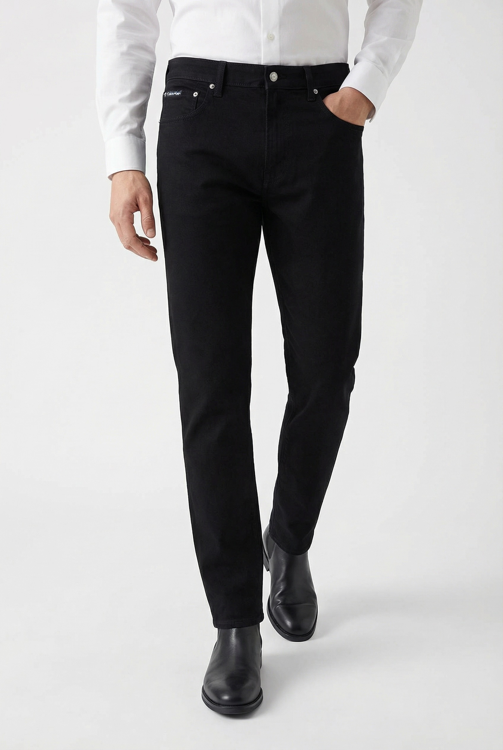 Calvin Klein Jeans Slim-fit-Jeans "SLIM TAPER" mit Markenlabel günstig online kaufen