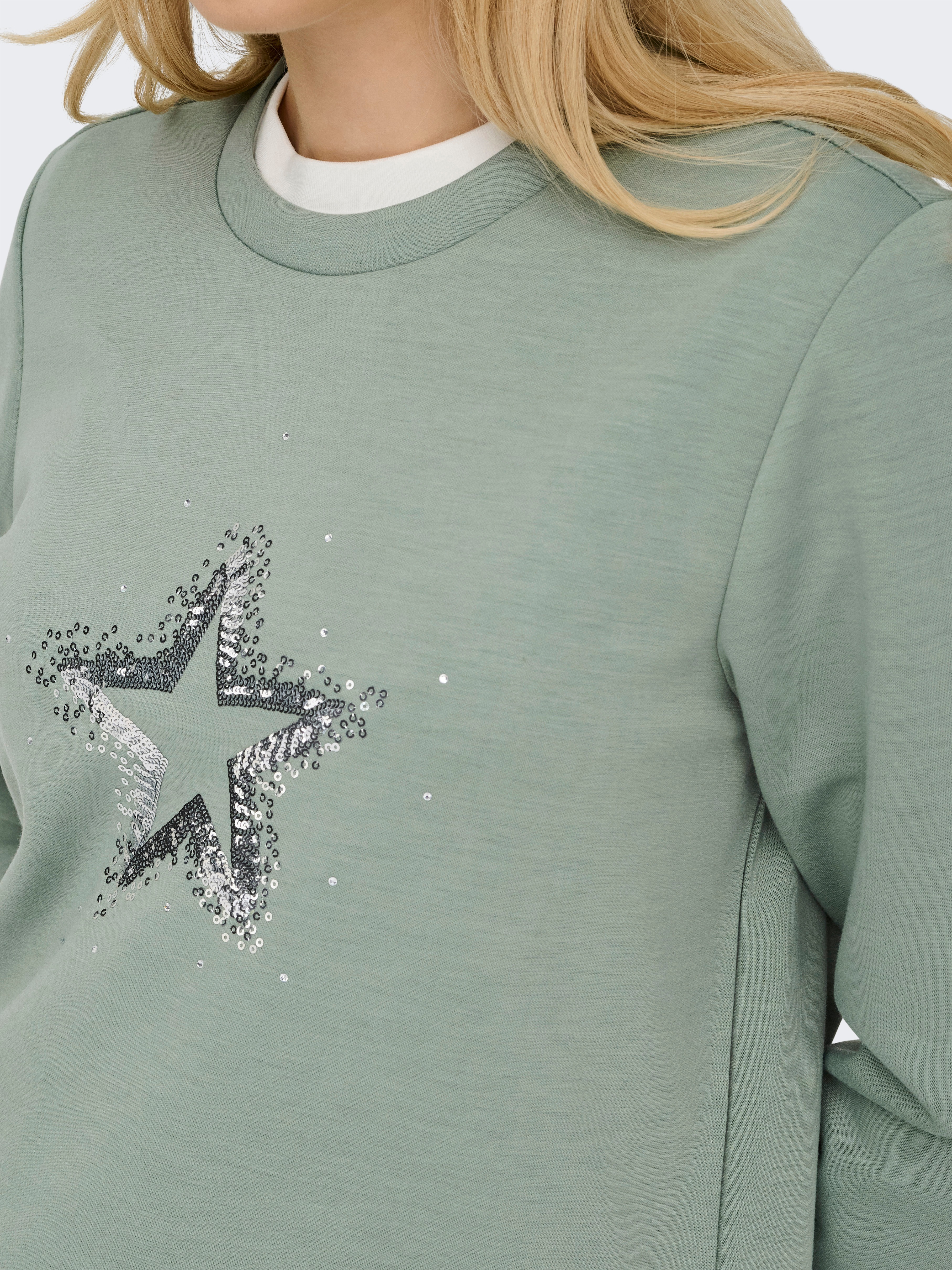 Thumbnail - ONLY Sweatshirt "ONLMARCY L/S O-NECK BOX UB CC SWT"