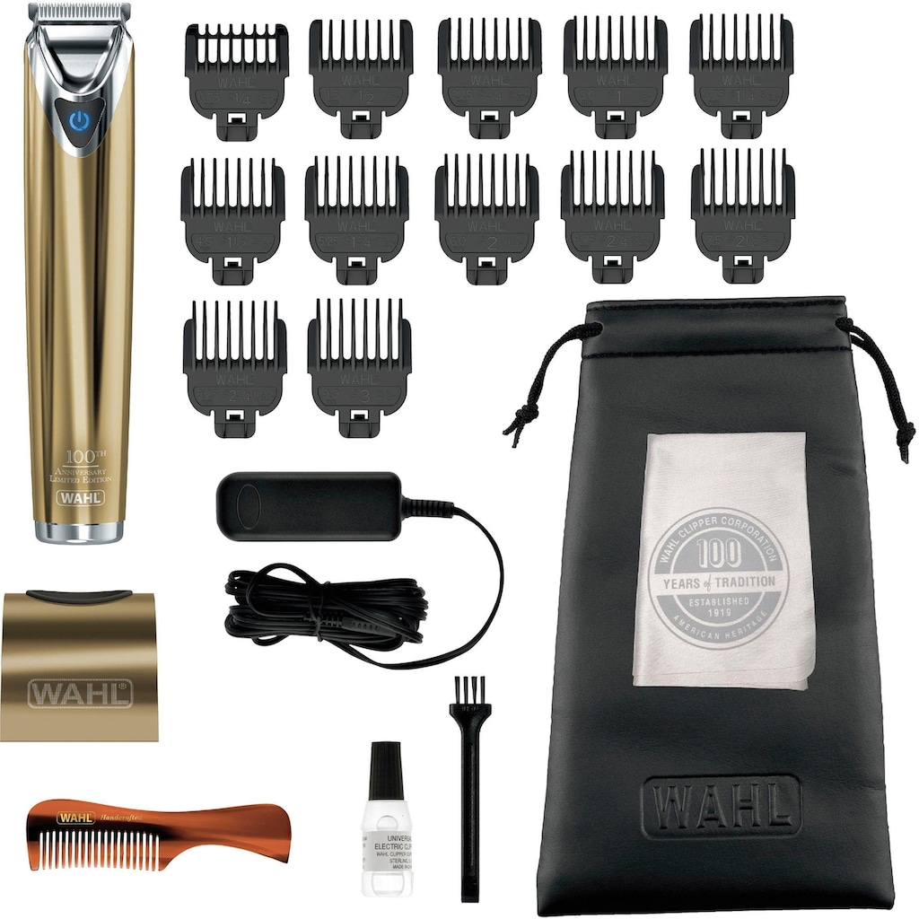 Wahl Bartschneider »9864-1416«, 12 Aufsätze, Stainless Steel 100Year Edition