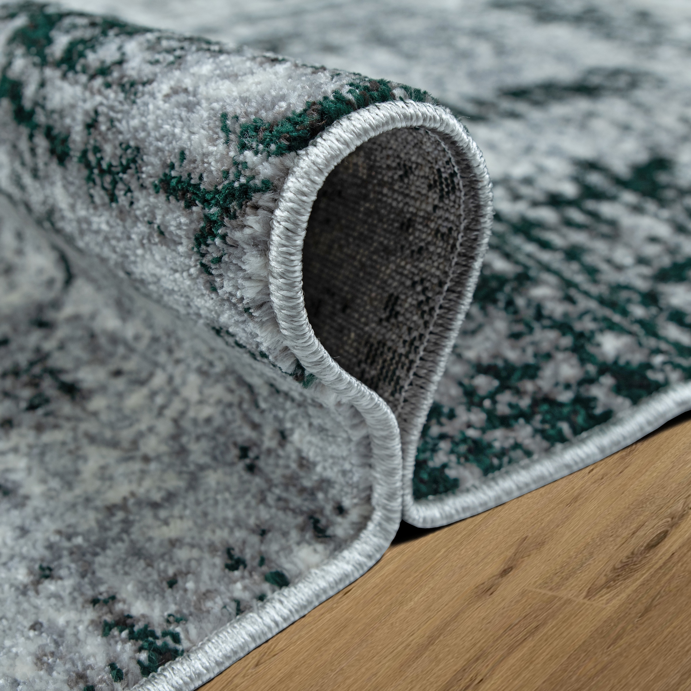 my home Teppich »Salsa« rechteckig 9 mm Höhe mit besonders weichem Flor, Kurzflor, im Vintage-Look, dichte Qualität