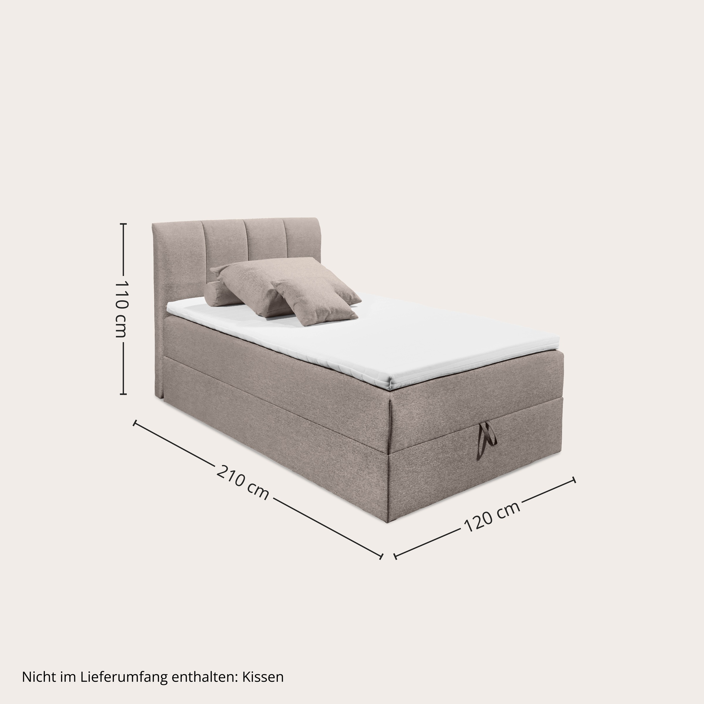 ED EXCITING DESIGN Boxbett »"Granada" OTTOs Choice, Topseller inkl. Bettkasten und Topper« erhältlich in den Größen 120x200cm & 180x200cm