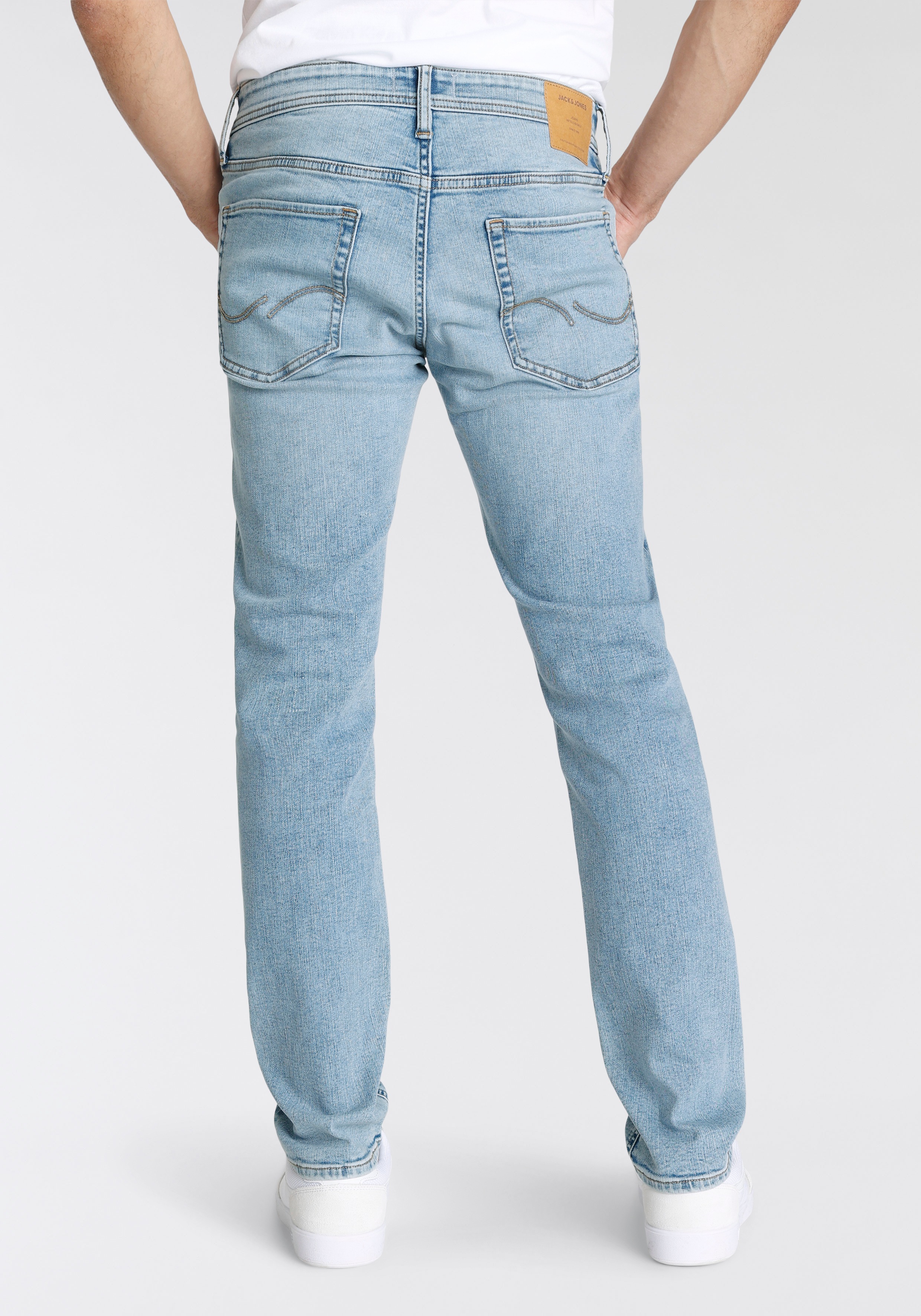 Thumbnail - Jack & Jones Slim-fit-Jeans "JJIGLENN – Jeans mit Stretch und figurbetonter Silhouette" Used, modisch, slim fit, Denim/J...