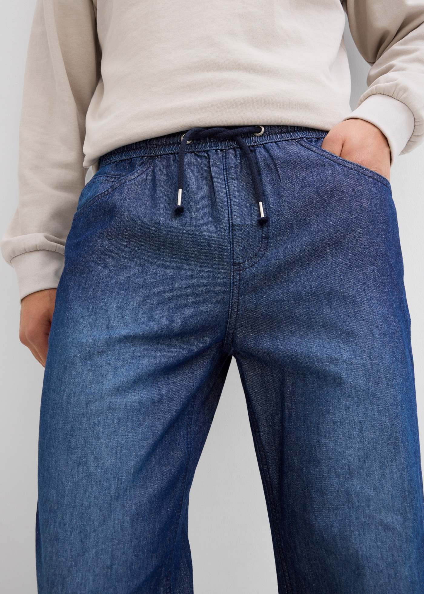bonprix Schlupfjeans Packung, 2er, 2 klassischer Schnitt, aus reiner Baumwolle, mit Washed-Effekt