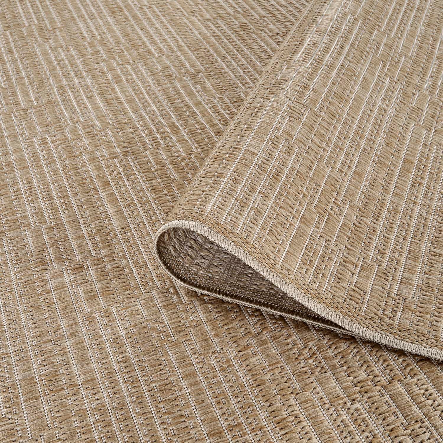 Carpet City Outdoorteppich »Outdoor 789 , auch in rund« rechteckig 5 mm Höhe Witterungsbeständig für Balkon, Terrasse, In und Outdoor, Sisal Optik