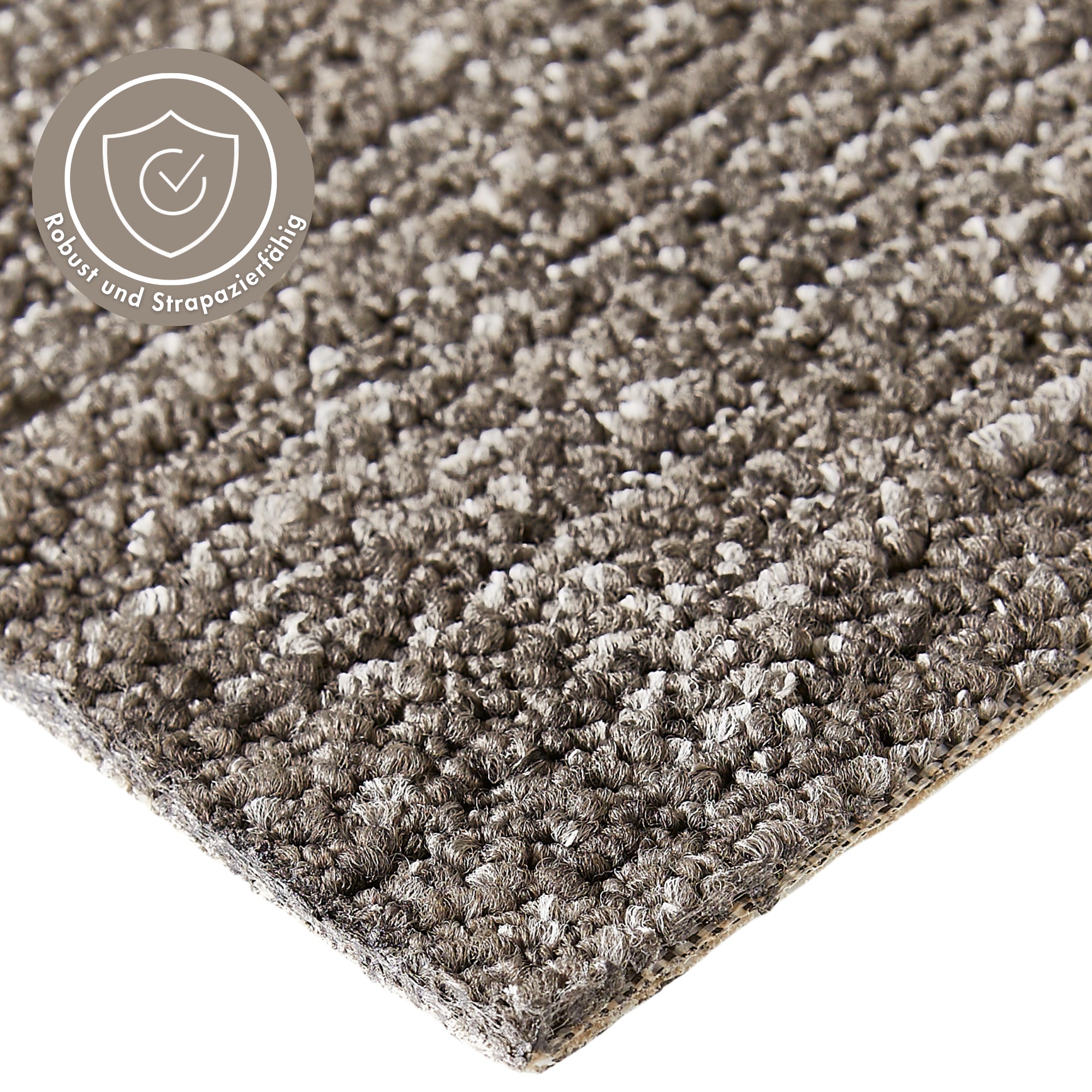 Teppichboden ANDIAMO "Joe, Schlinge, Gesamthöhe 8 mm, Made in Netherlands", grau (anthrazit), B:400cm L:500cm, Kunstfaser, Teppiche, Breite 400 cm, meliert, Wohnzimmer, strapazierfähig & robust 2