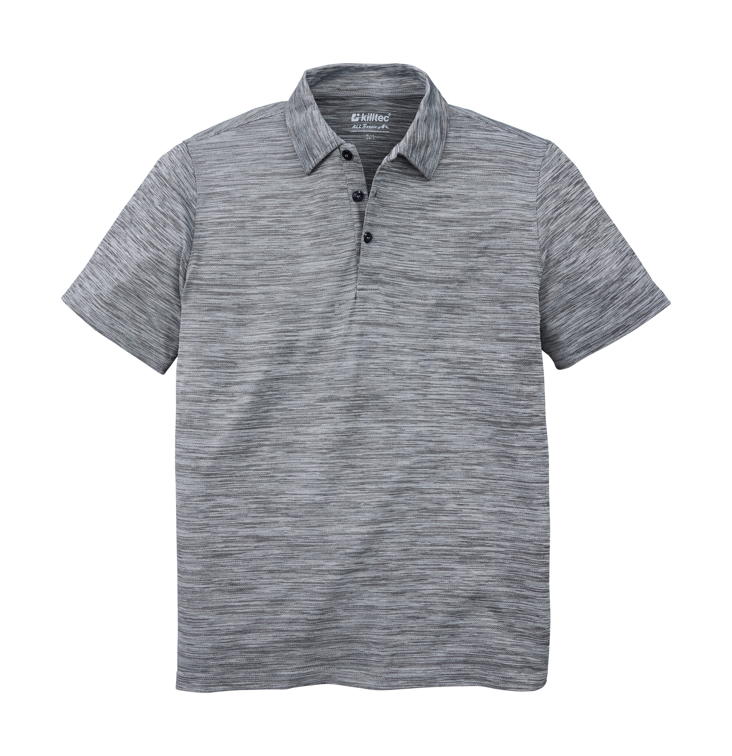 Killtec Poloshirt »Lilleo MN PL SHRT«, Feuchtigkeitstransportierendes, schnelltrocknendes Melange-Poloshirt