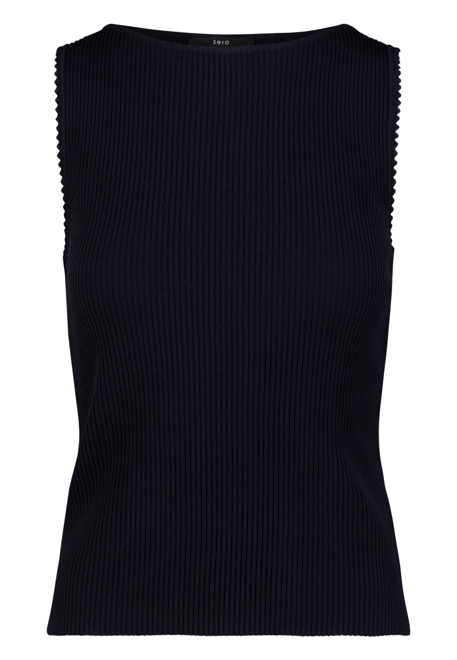 Zero Stricktop »Damen ohne Arm« mit Wellenkante