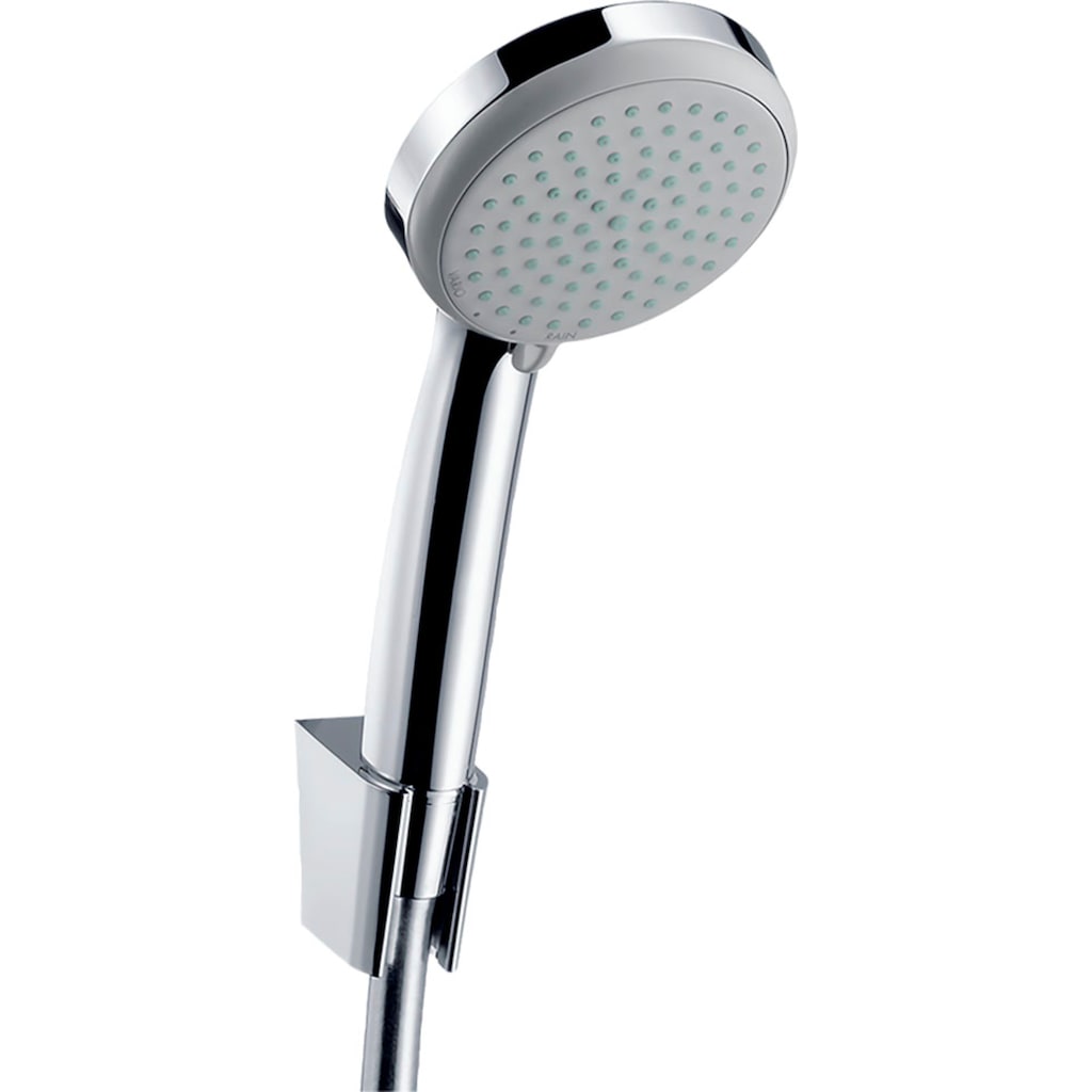 hansgrohe Duschbrause »Croma 100«, (Brauseschlauch, Handbrause, Brausehalter)