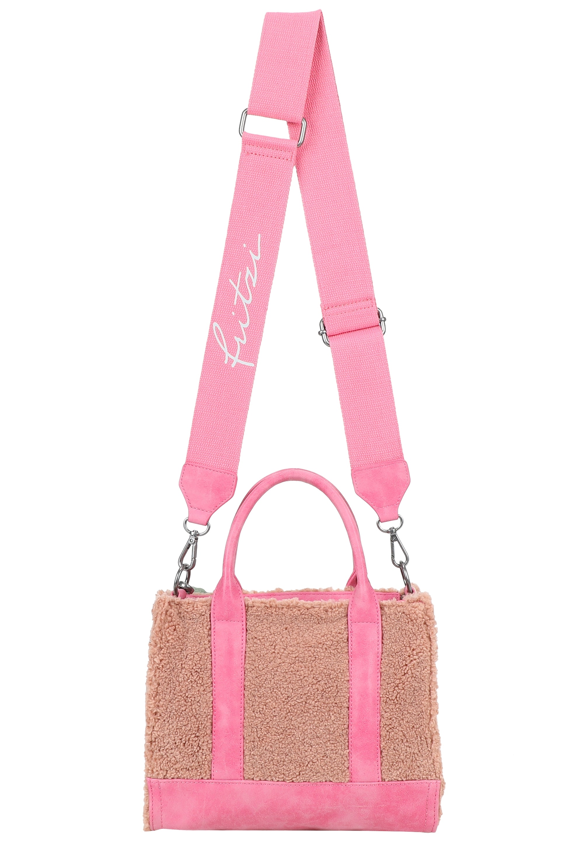 Fritzi aus Preußen Schultertasche »Fritzi Square Limited Teddy«, mit kuschelig-weicher Oberfläche