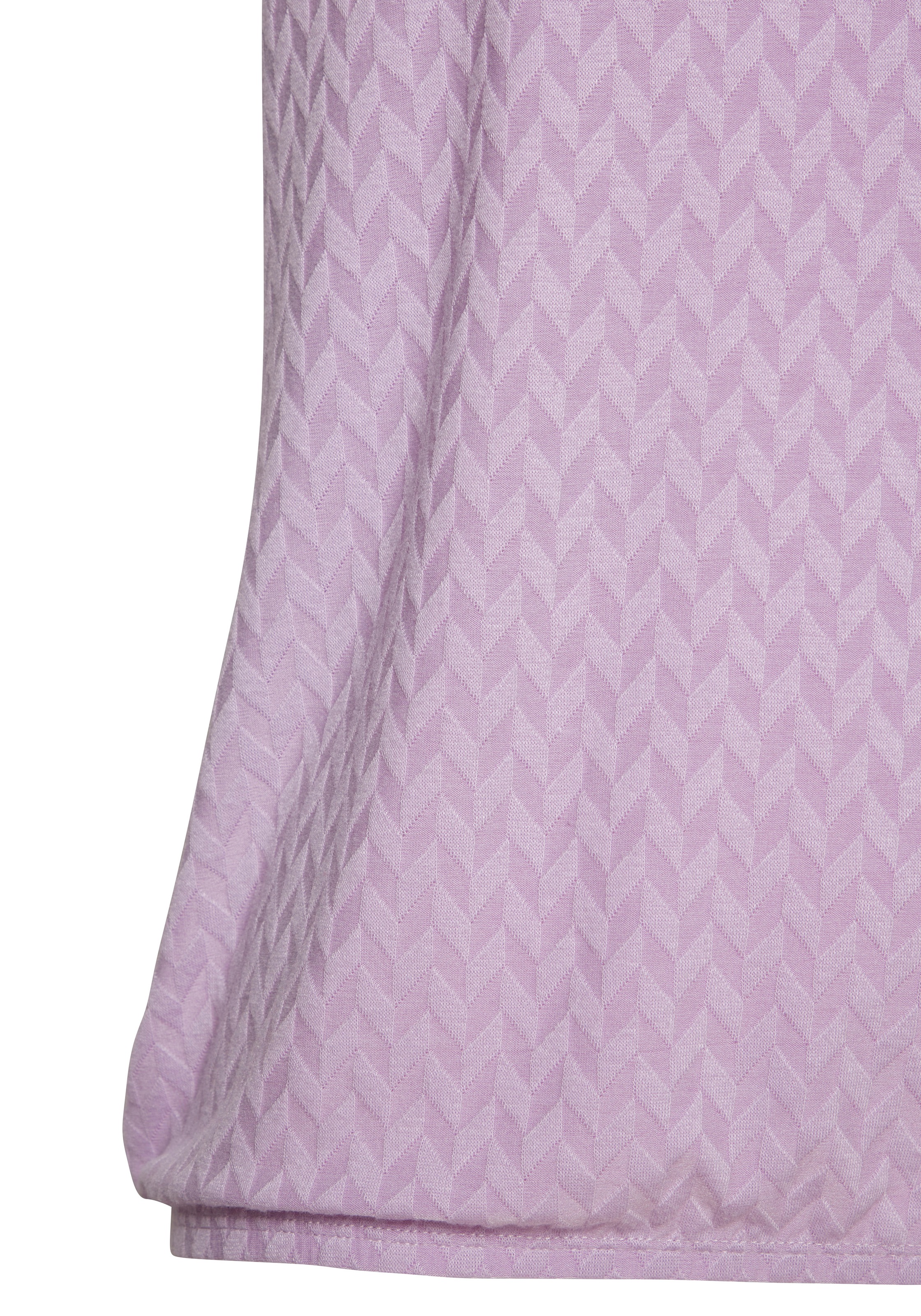 Vivance Kurzarmshirt »mit modischem Jacquard-Muster«, aus hochwertiger Qualität mit Viskose