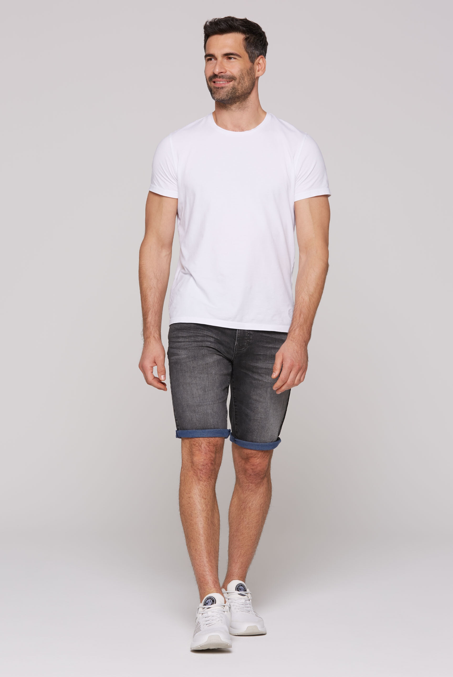CAMP DAVID Jeansshorts, mit Turn-Up Saum