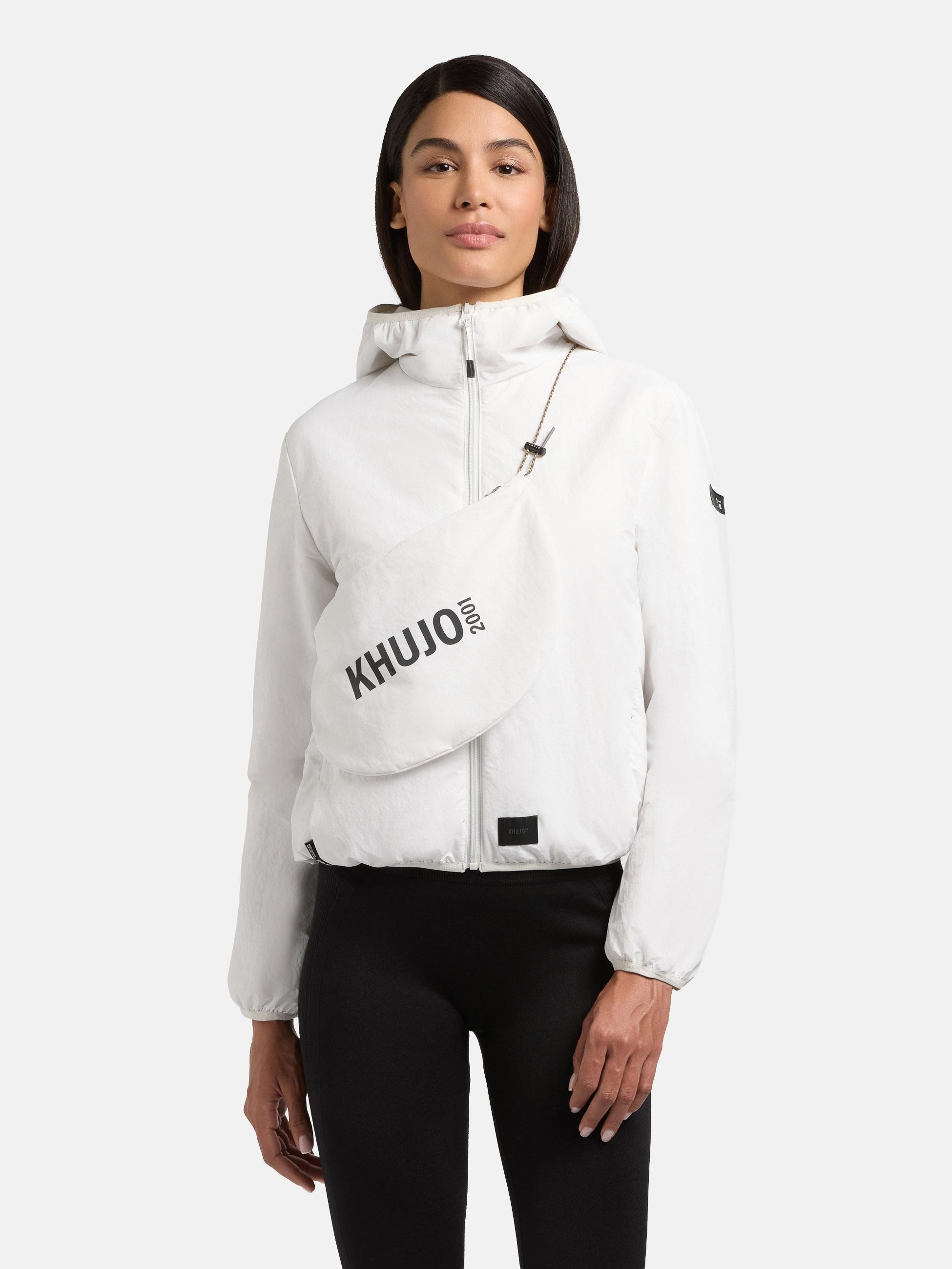 khujo Outdoorjacke "Shelly2" 2 Stk. tlg. mit Kapuze packbare Damen Übergangsjacke mit Tasche
