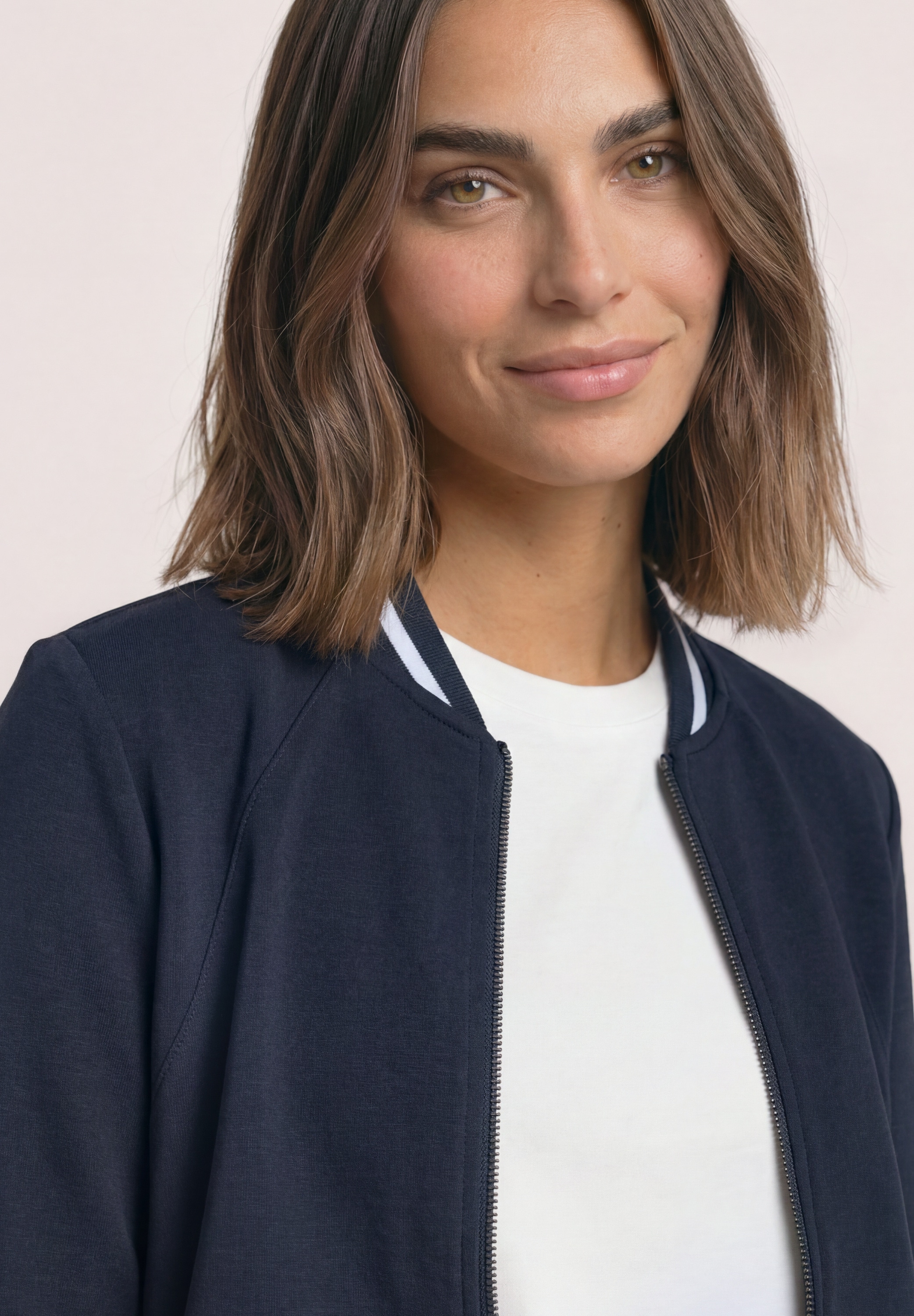 STREET ONE Cardigan mit Kontrastdetail