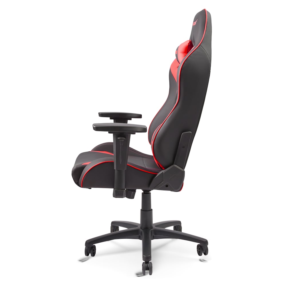 AKRacing Gaming-Stuhl »Core SX-Wide Kunstleder, 3D-Armlehnen, Stahlrahmen, schwarz-rot«, Kunstleder