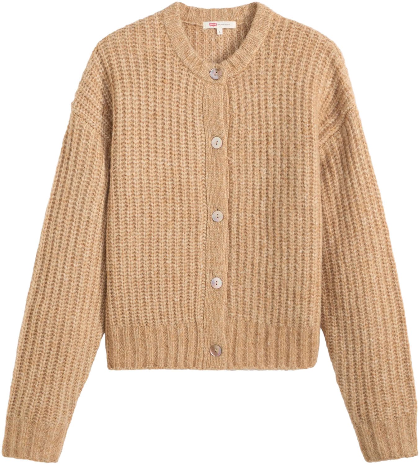 Levi's® Strickjacke, Wärmender, pflegeleichter Materialmix